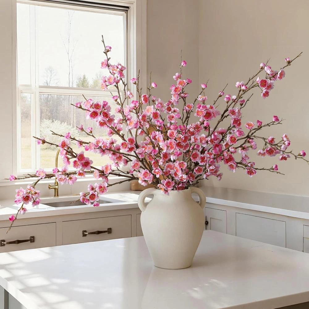 Majestic Crafters Pink Artificial Cherry Blossom Indoor Decoration