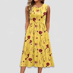 ladies dress yellow colour Women's & Mustard Dresses Hollace