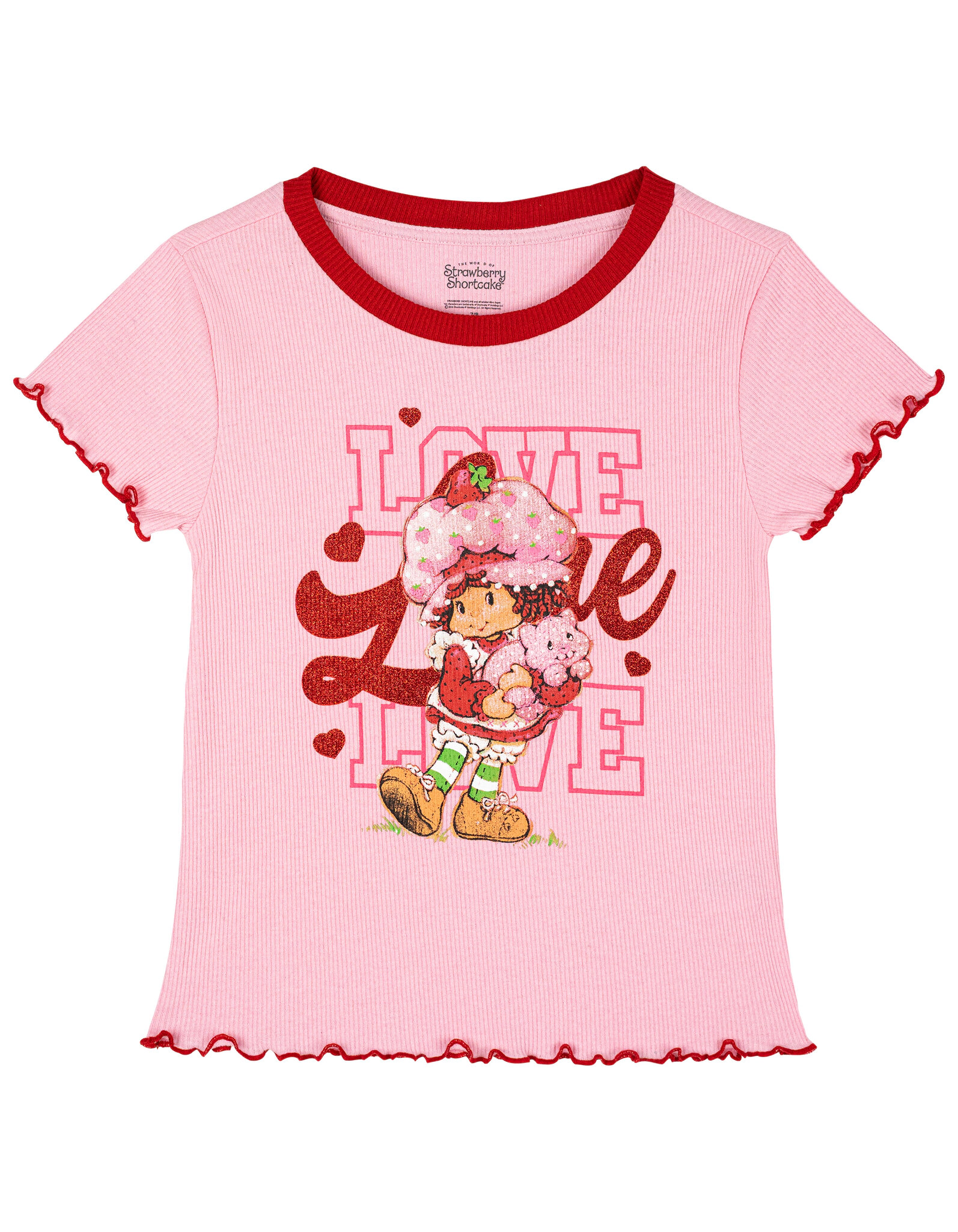Strawberry Shortcake Girls' 2-Piece Short Sleeve T-Shirt and Flare Pants Set