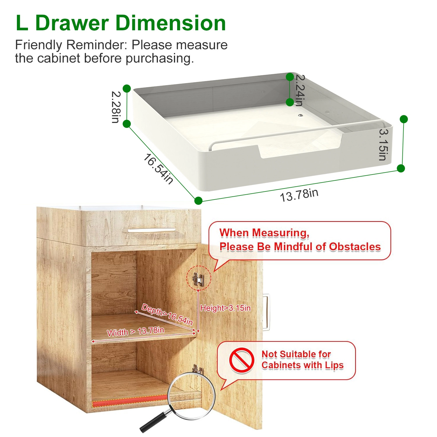 GBruno 2-Pc Carbon Steel Pull-Out Cabinet Organizer