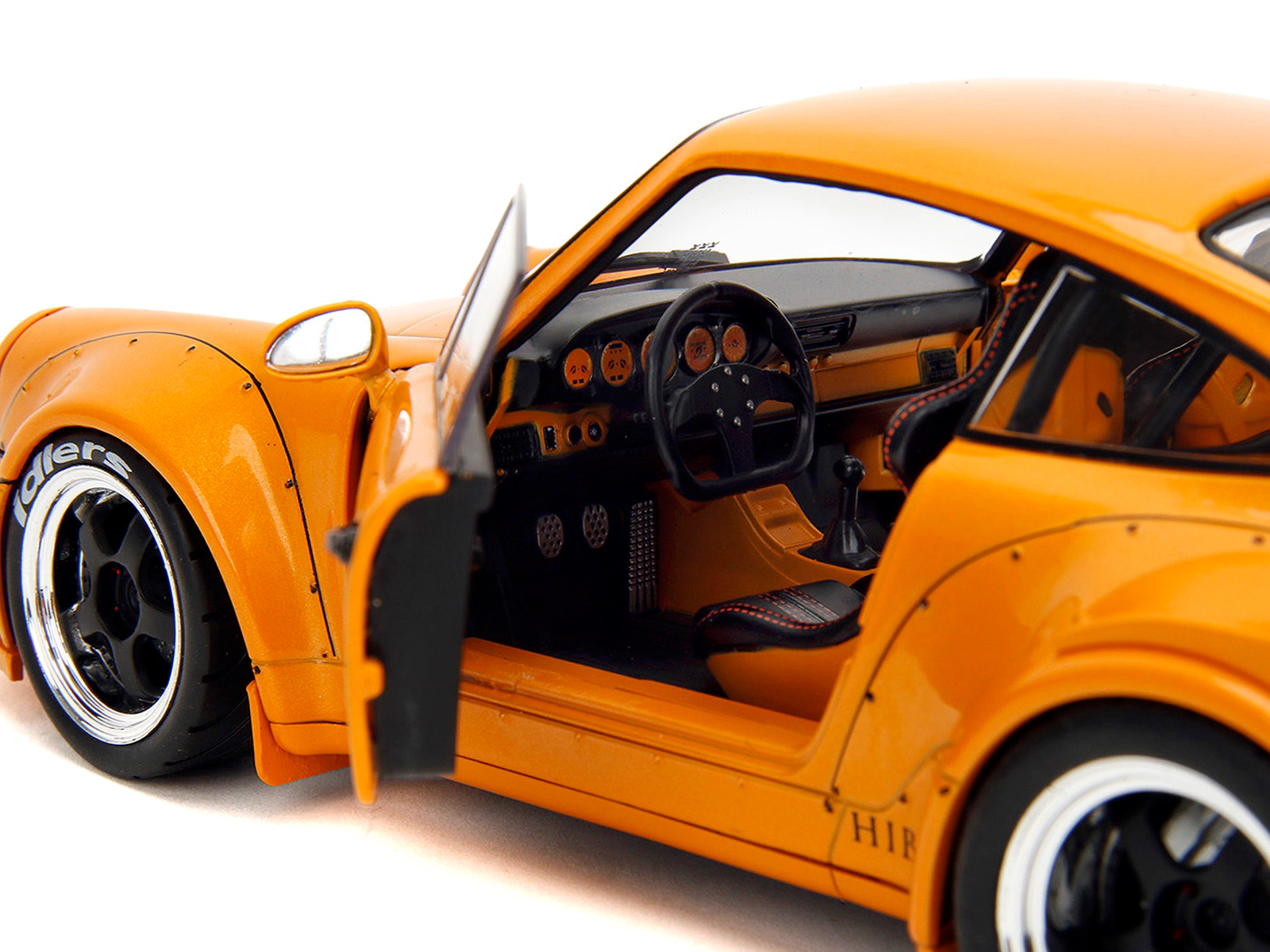 Jada RWB Bodykit "Hibiki" Orange Metallic "Pink Slips" Series 1/18 Diecast Model Car by Jada