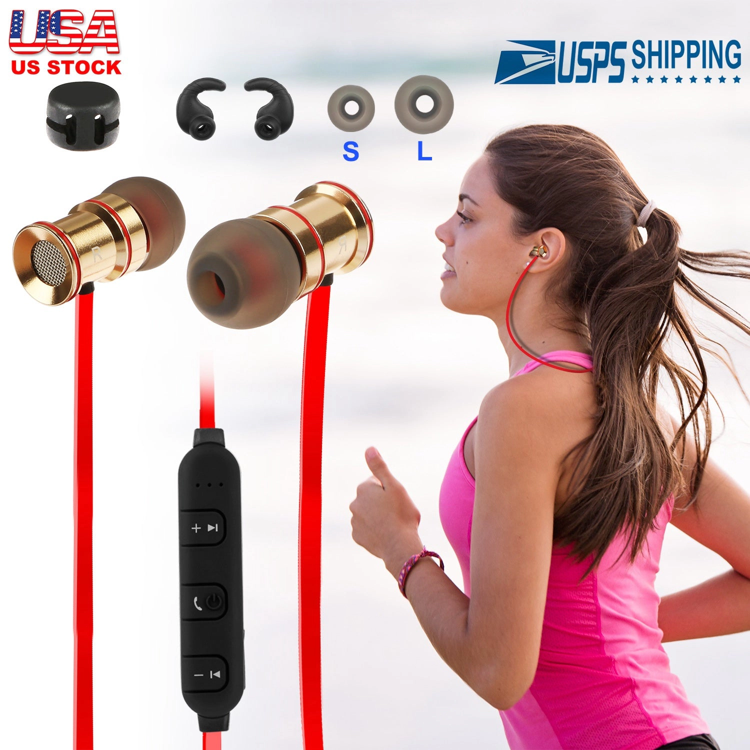 GBruno Wireless In-Ear Sport Headphones With Mic