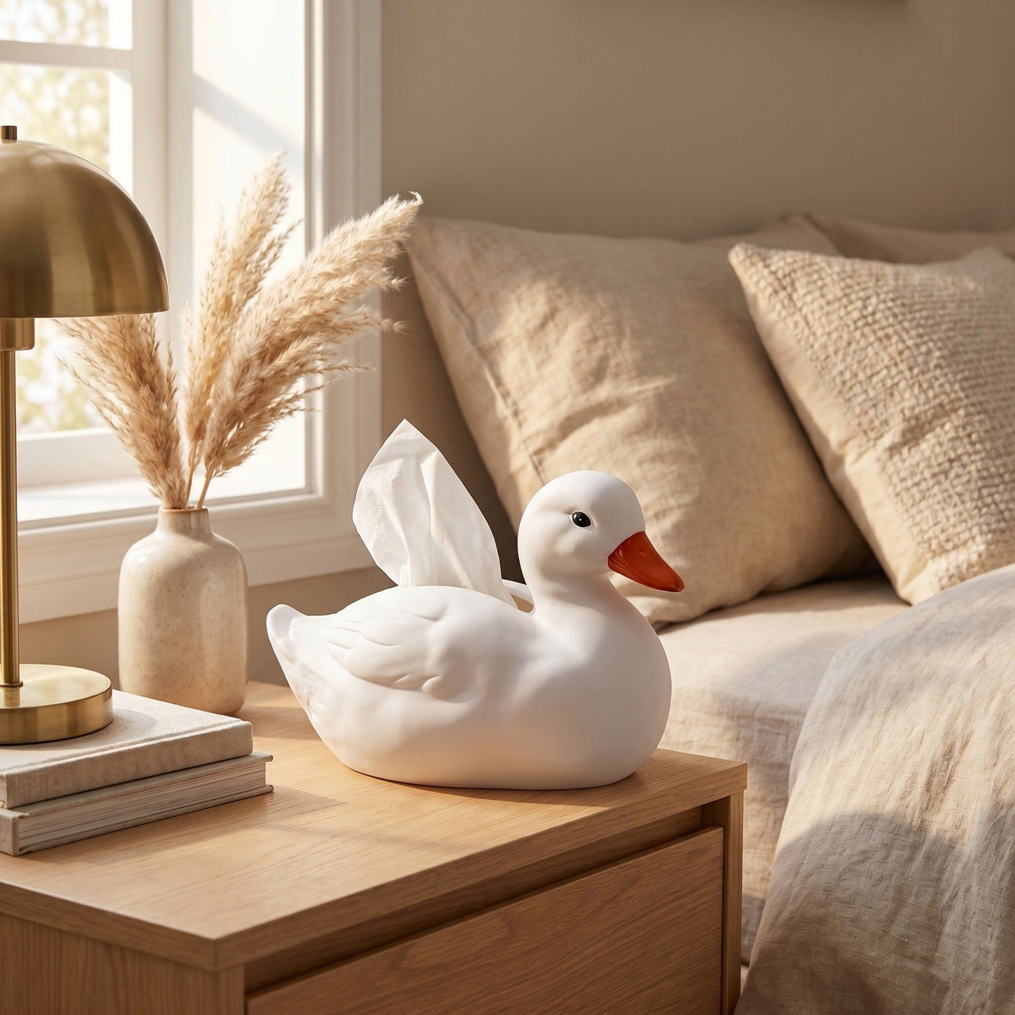 Alilang Unisex Duck-Shaped Tissue Box Holder Fun and Decorative Bathroom Accessory