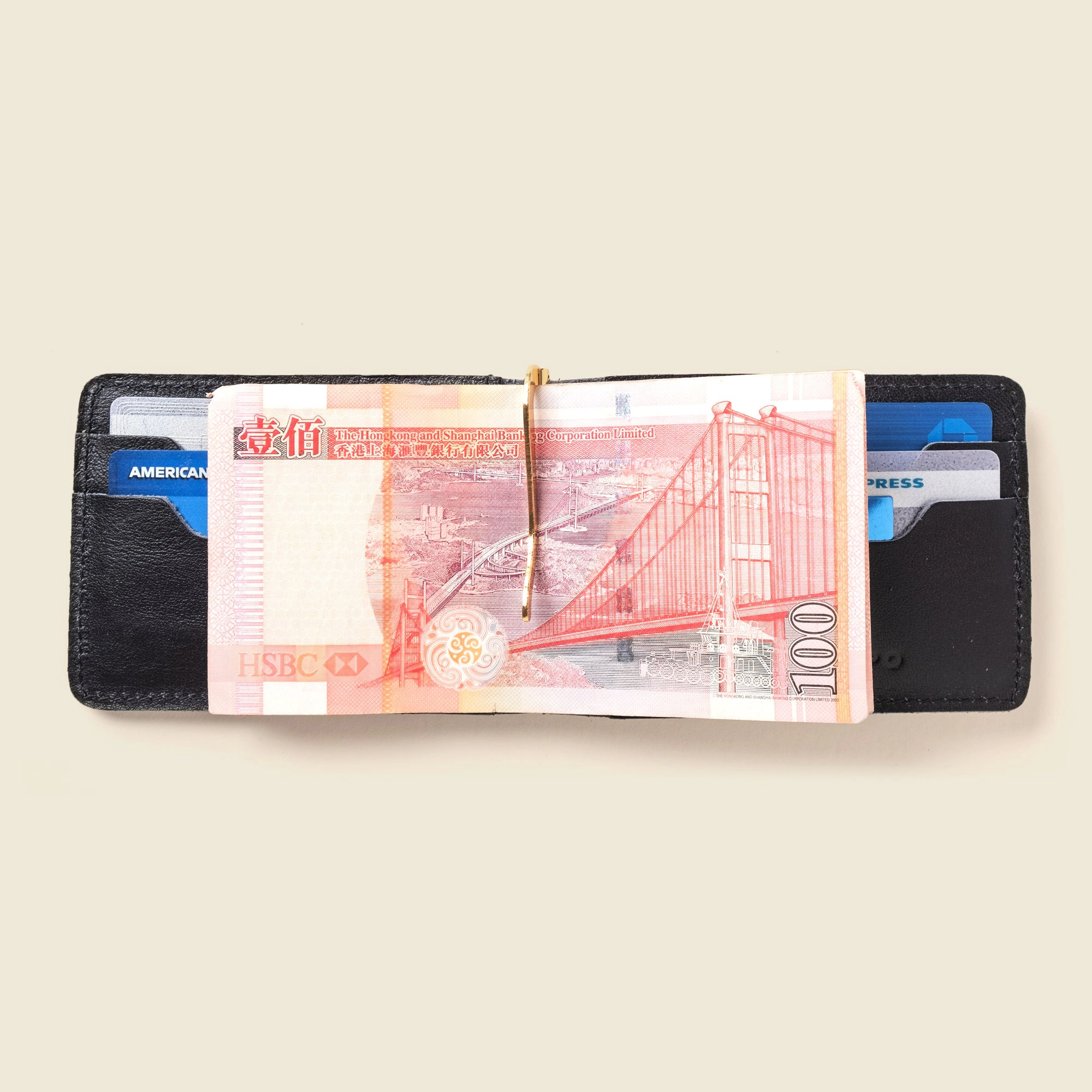 Casupo Leather Bifold Money Clip Wallet