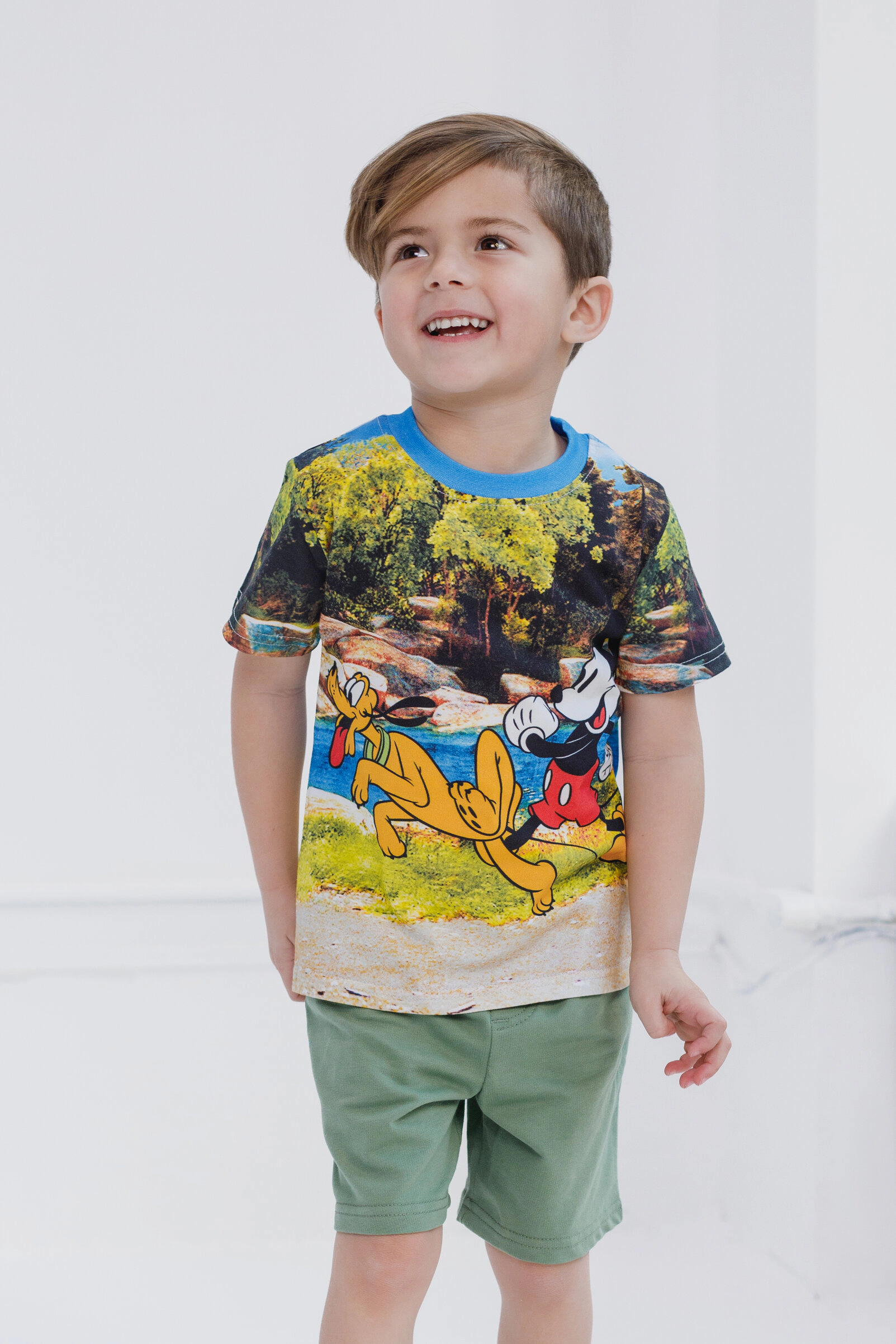 Disney Mickey Mouse Boys' 2-Piece T-Shirt and Shorts Set