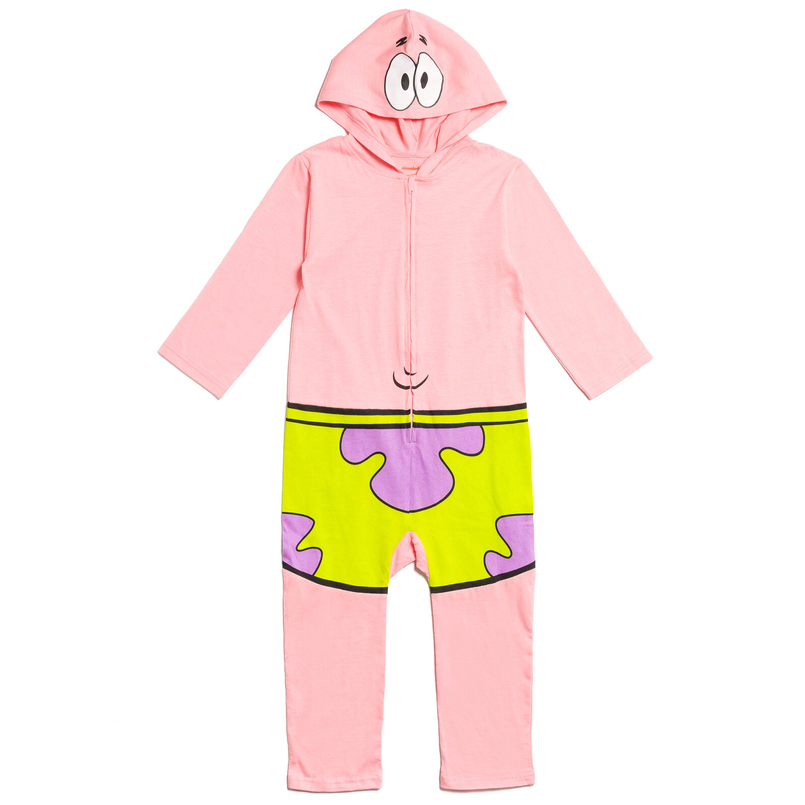 SpongeBob SquarePants Patrick Boys' Cosplay Hooded One Piece Coverall