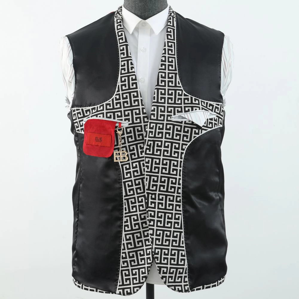 Elie Balleh Boys Slim Fit Logo Blazer