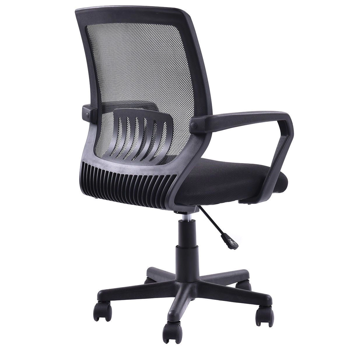 SlickBlue Ergonomic Mesh Office Chair, Rolling Casters, Black