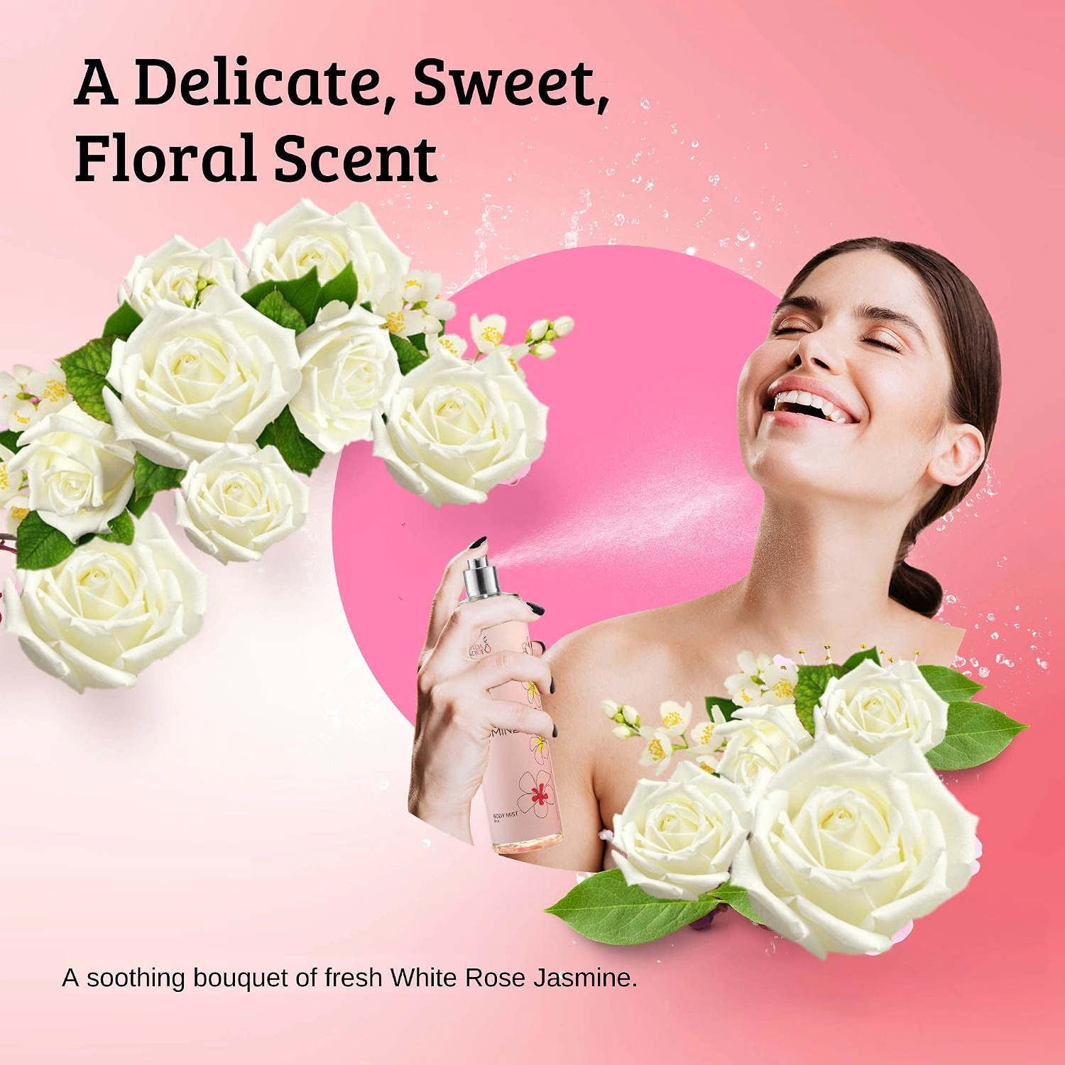 Freida and Joe Womens 10oz Deep Moisturizing Fragrance Body Lotion & 8 oz in White Jasmine Scent