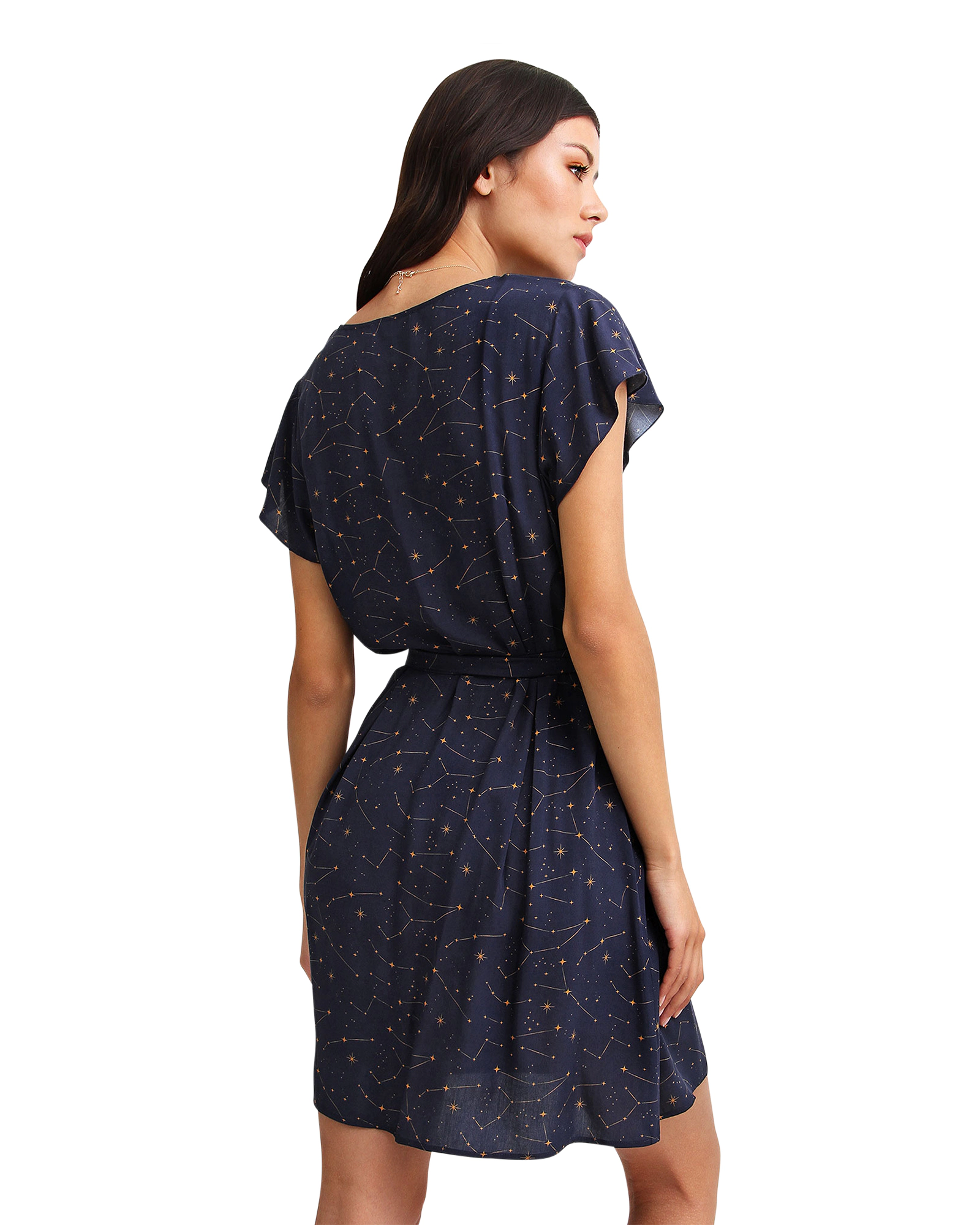 Belle & Bloom Womens I'm The Star Wrap Dress