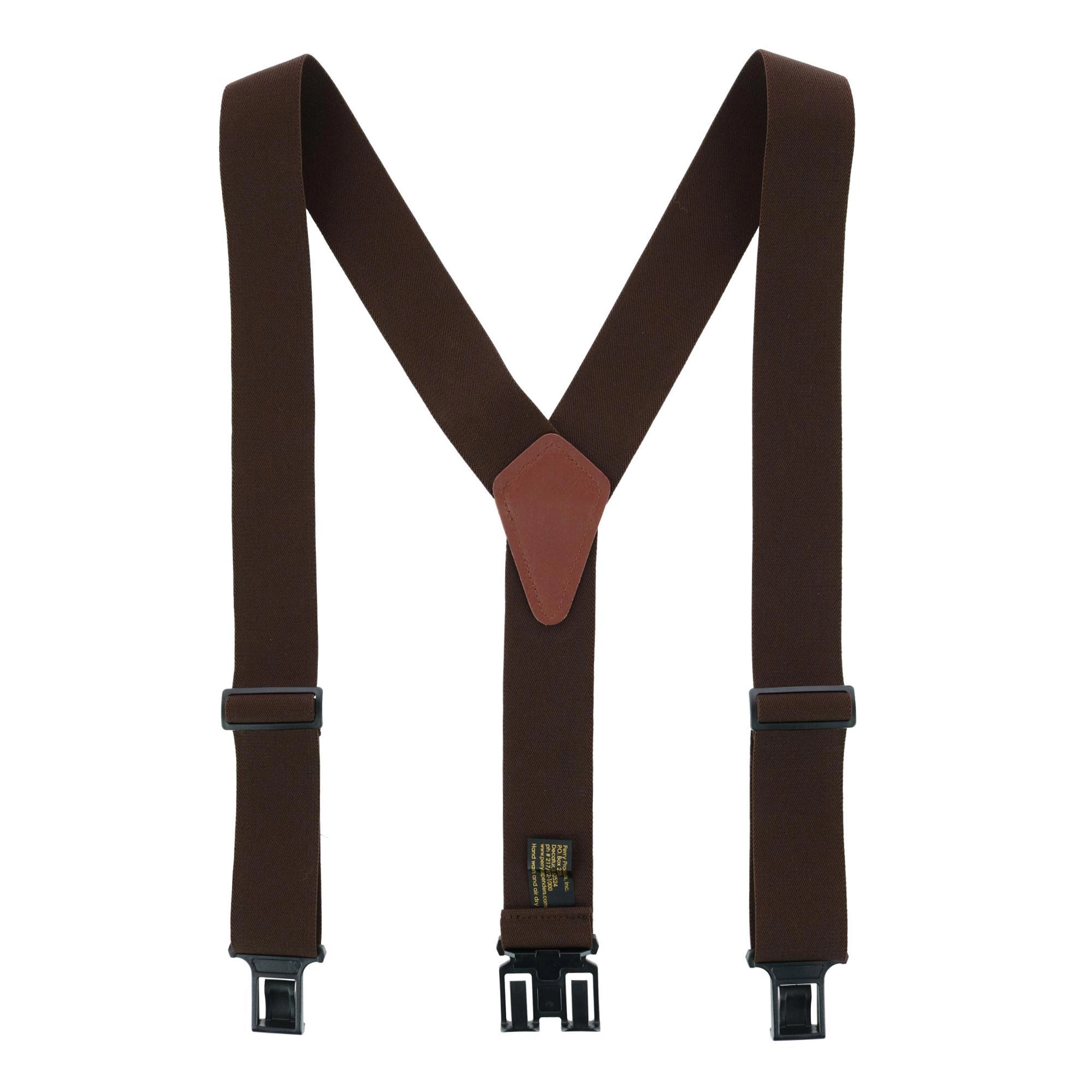 Perry Suspenders Men's Elastic 2 Inch Hook End (Tall Available)