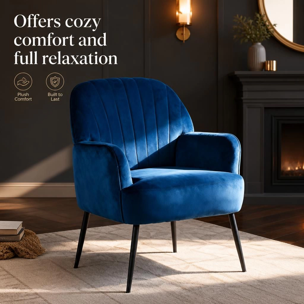 GOODSILO Comfortable Upholstered Accent Chair