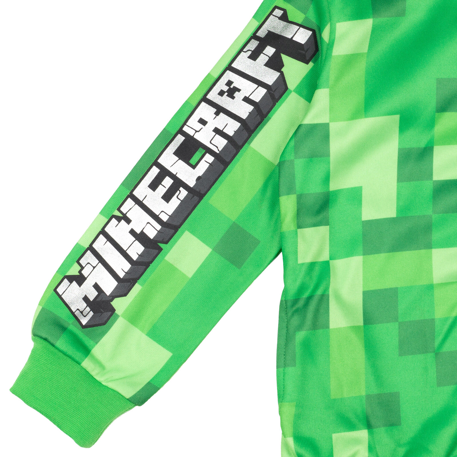 Minecraft Cosplay Fleece Zip-Up Hoodie