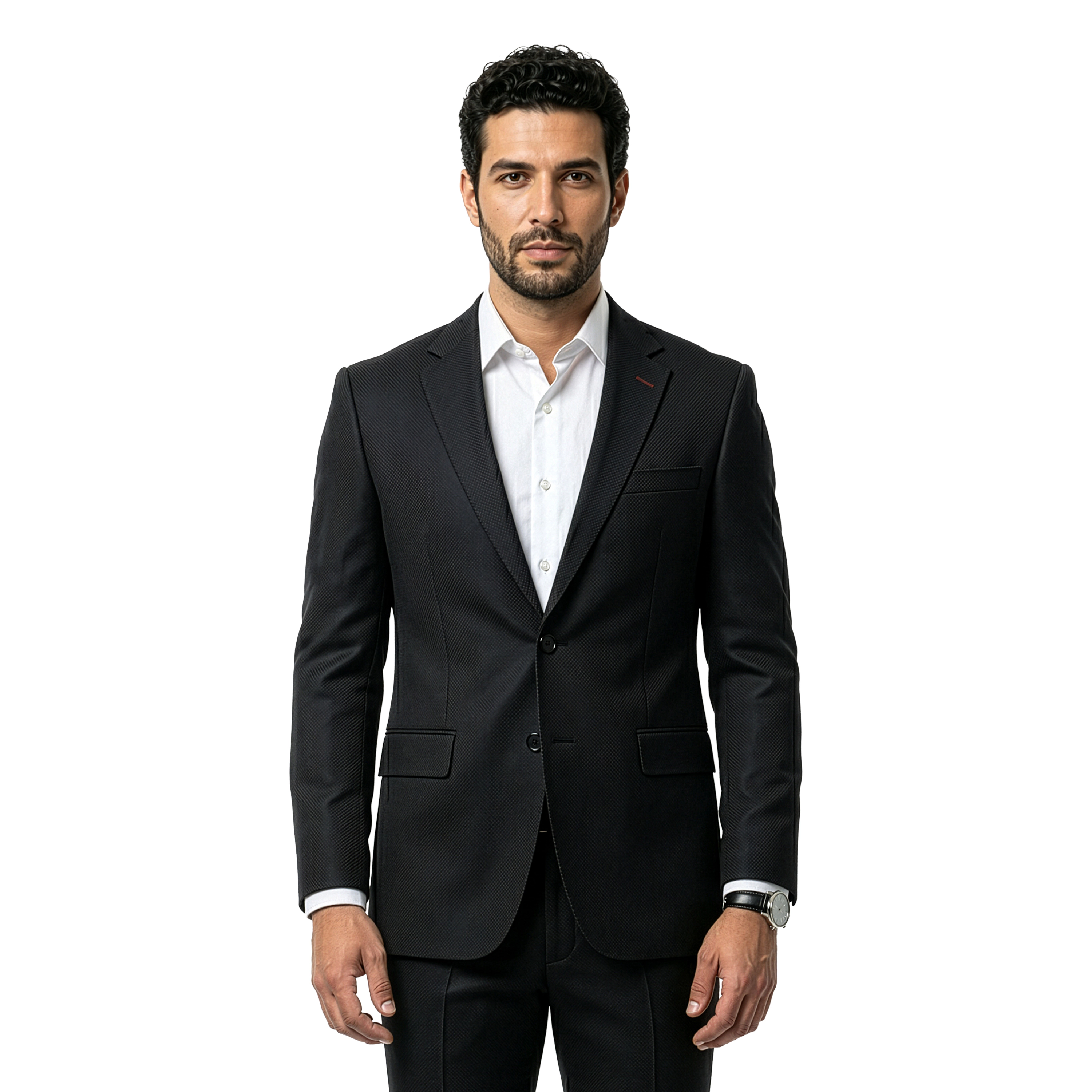 Tazzio Mens Notch Lapel 2 Button Sport Coat