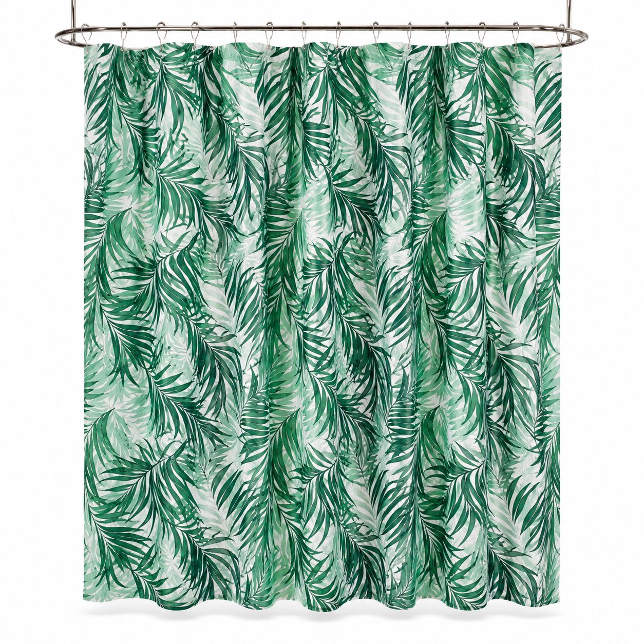 Kate Aurora Giselle Square Textured Spa Retreat Fabric Shower Curtain - Standard