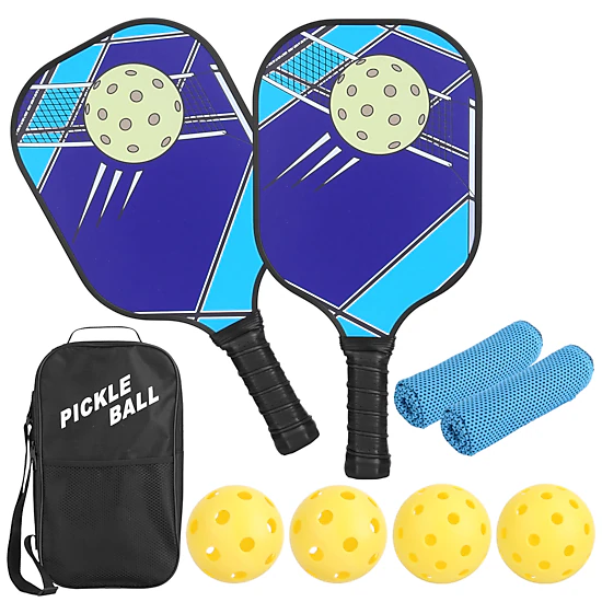 GBruno Fiberglass Pickleball Set With Carry Bag