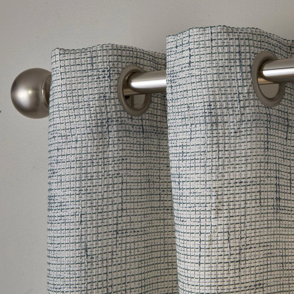 SKL Home By Saturday Knight Ltd Textured Crosshatch Window Curtain Panel - 52X63", Blue