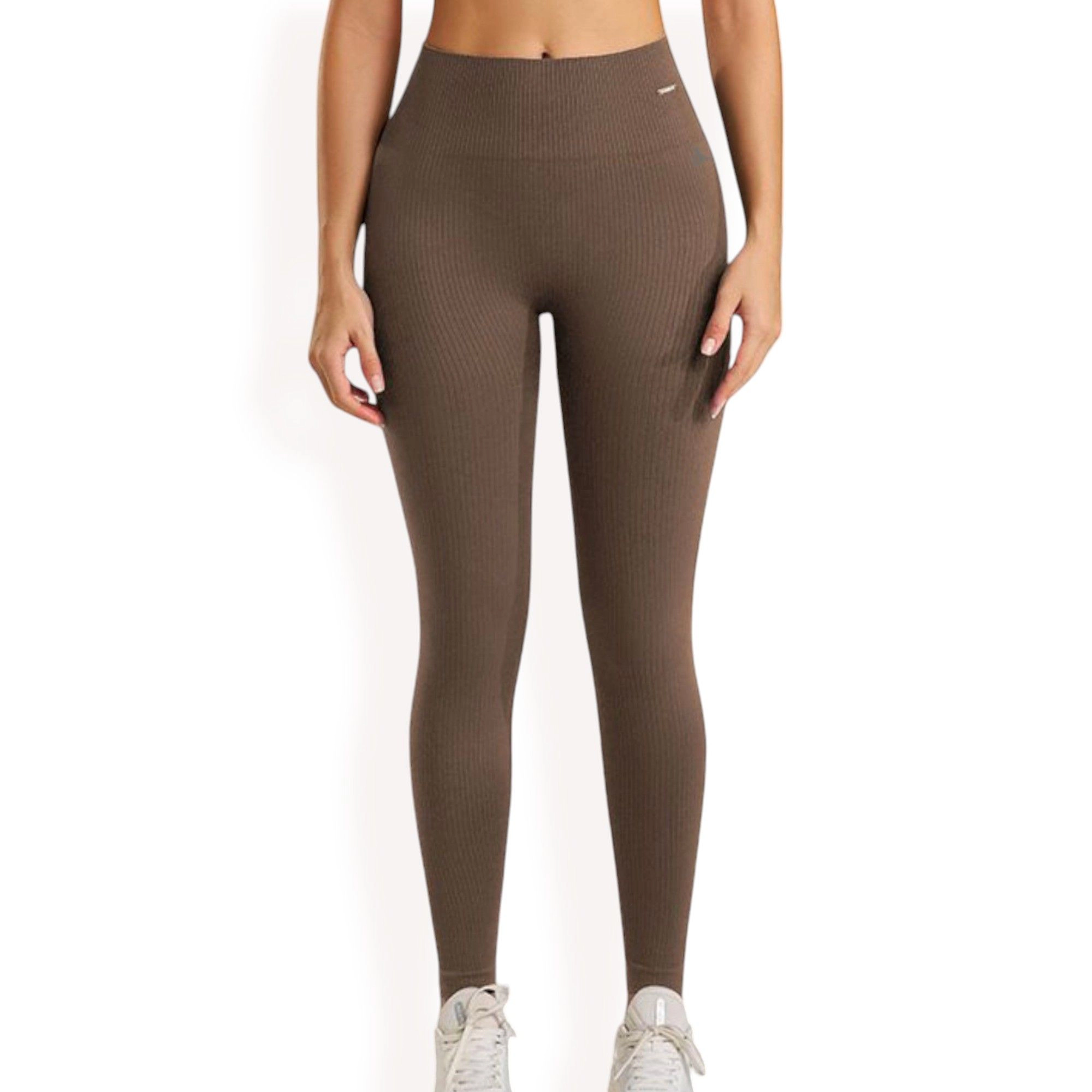 Anna-Kaci Active Women's Ribbed Seamless Leggings with Compression Fit for Workout Comfort