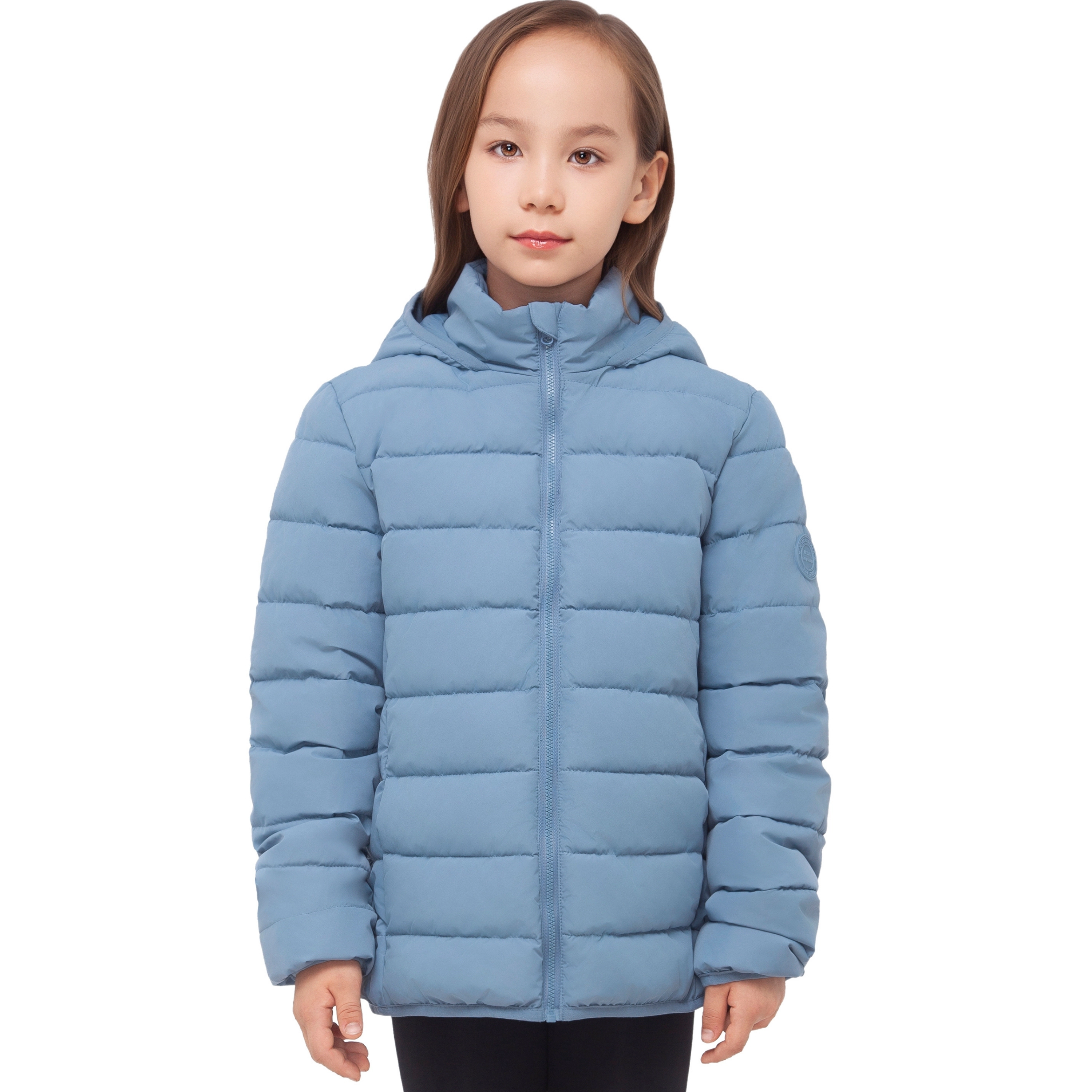 Rokka&Rolla Little & Big Kid Girls Hudson Lightweight Hooded Puffer Jacket