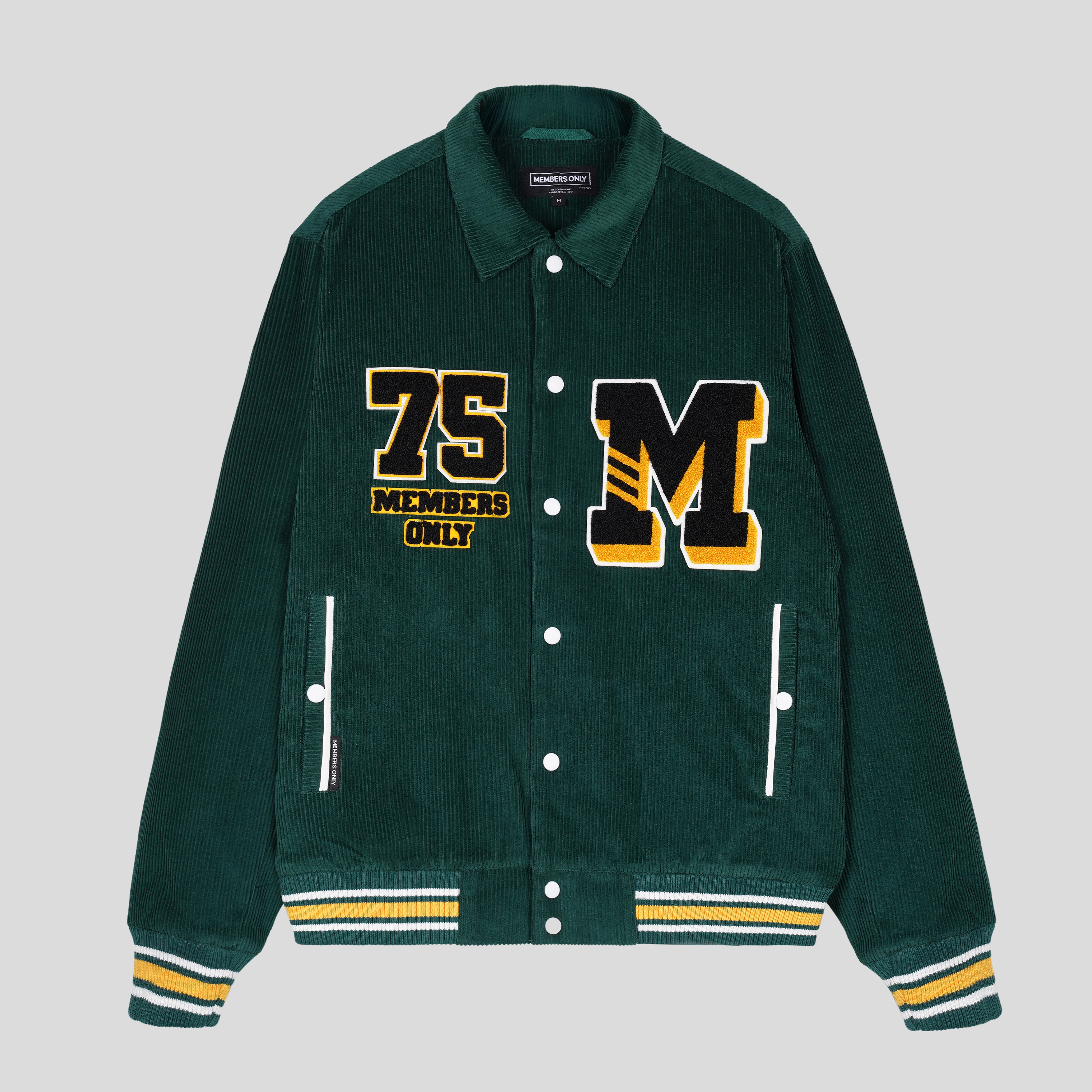 Members Only Men's Corduroy Varsity Jacket