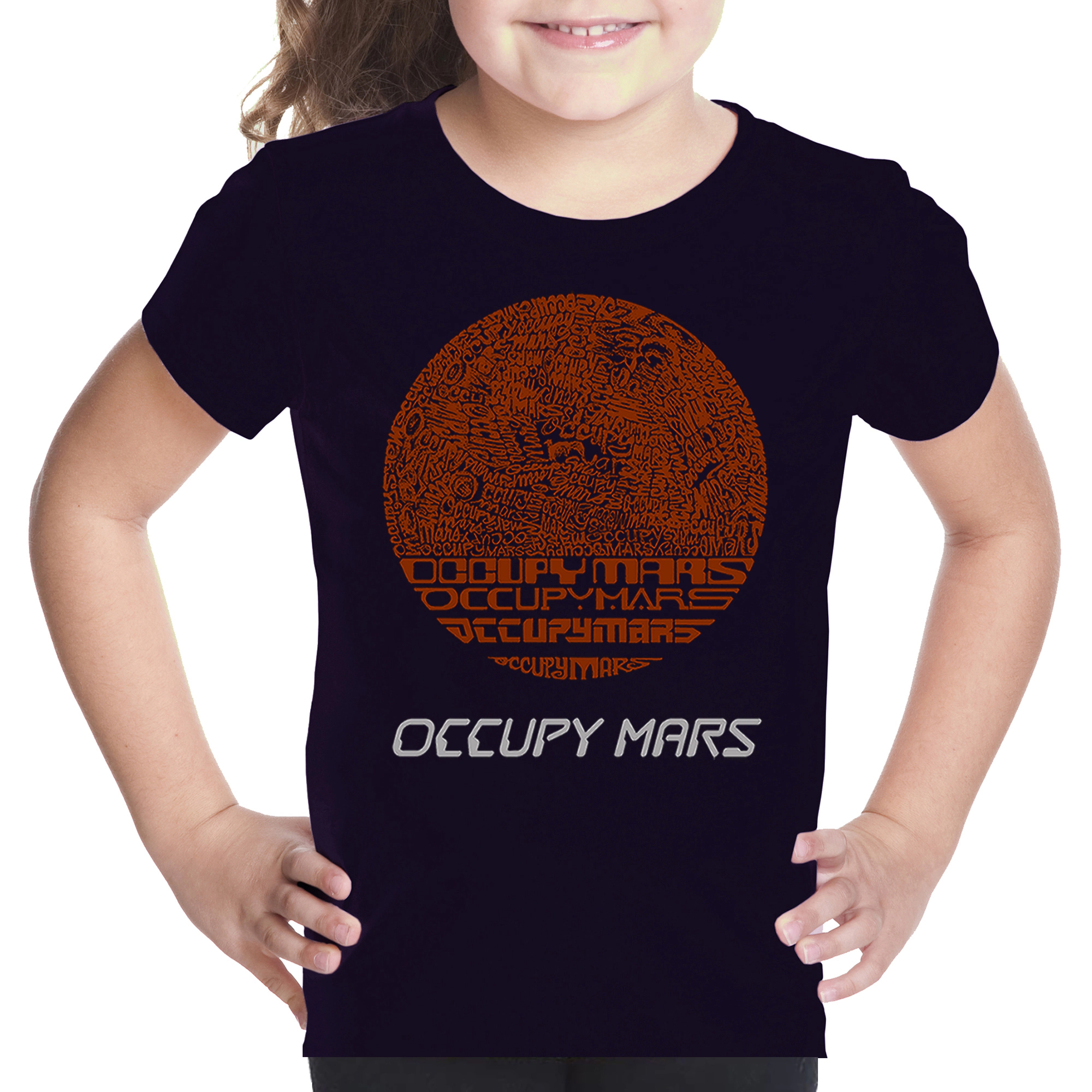 LA Pop Art Girls Word T-Shirt - Occupy Mars