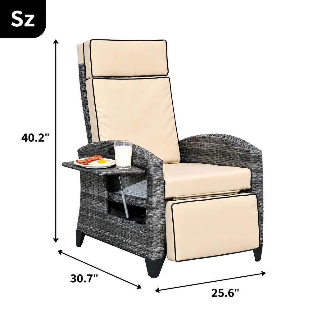 WOW PIONEER Wicker Patio Chair