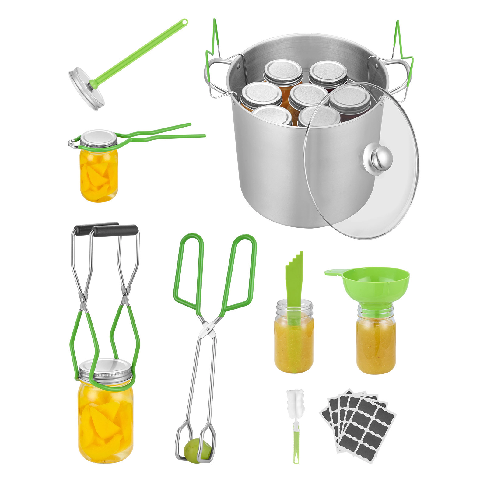 HONGGE Canning Supplies Starter Kit Stainless Steel Water Bath Canning Kit for Beginners Canning Tools Set: Pot Rack