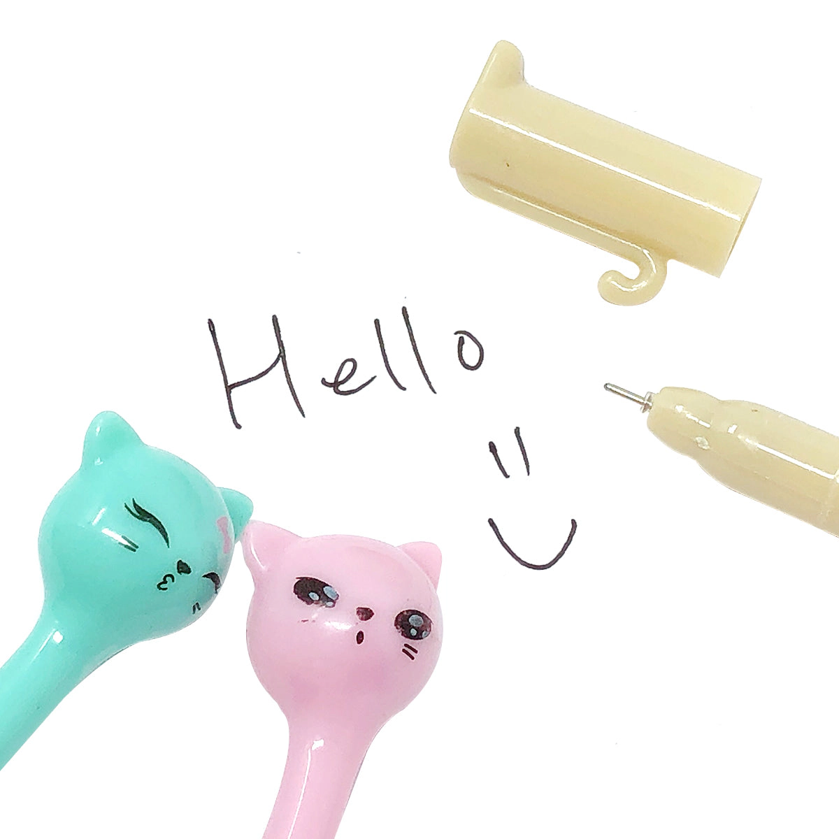 Wrapables Cute Kitties Gel Pens for School and Office, Set of 12