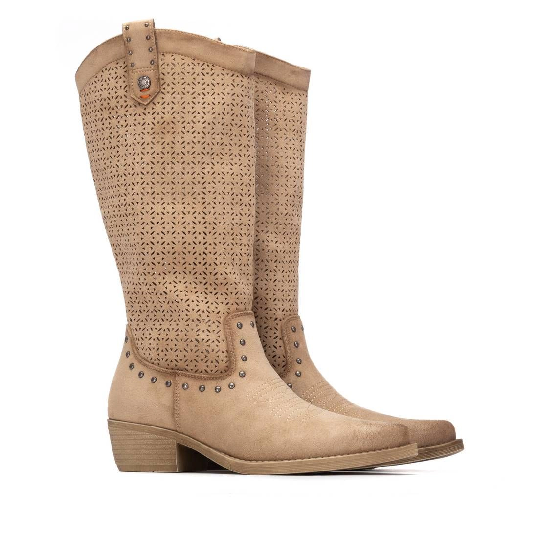 Refresh Women's Boots Block Heel, Memory Foamsole