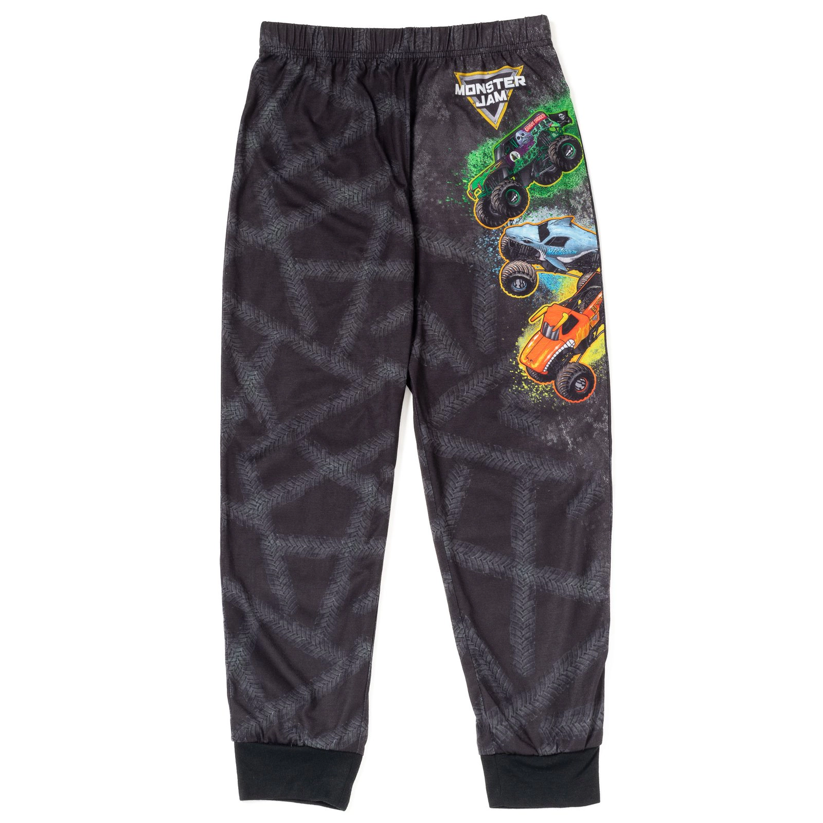 Monster Jam Boys' 2-Piece Pajama Top and Pants Set