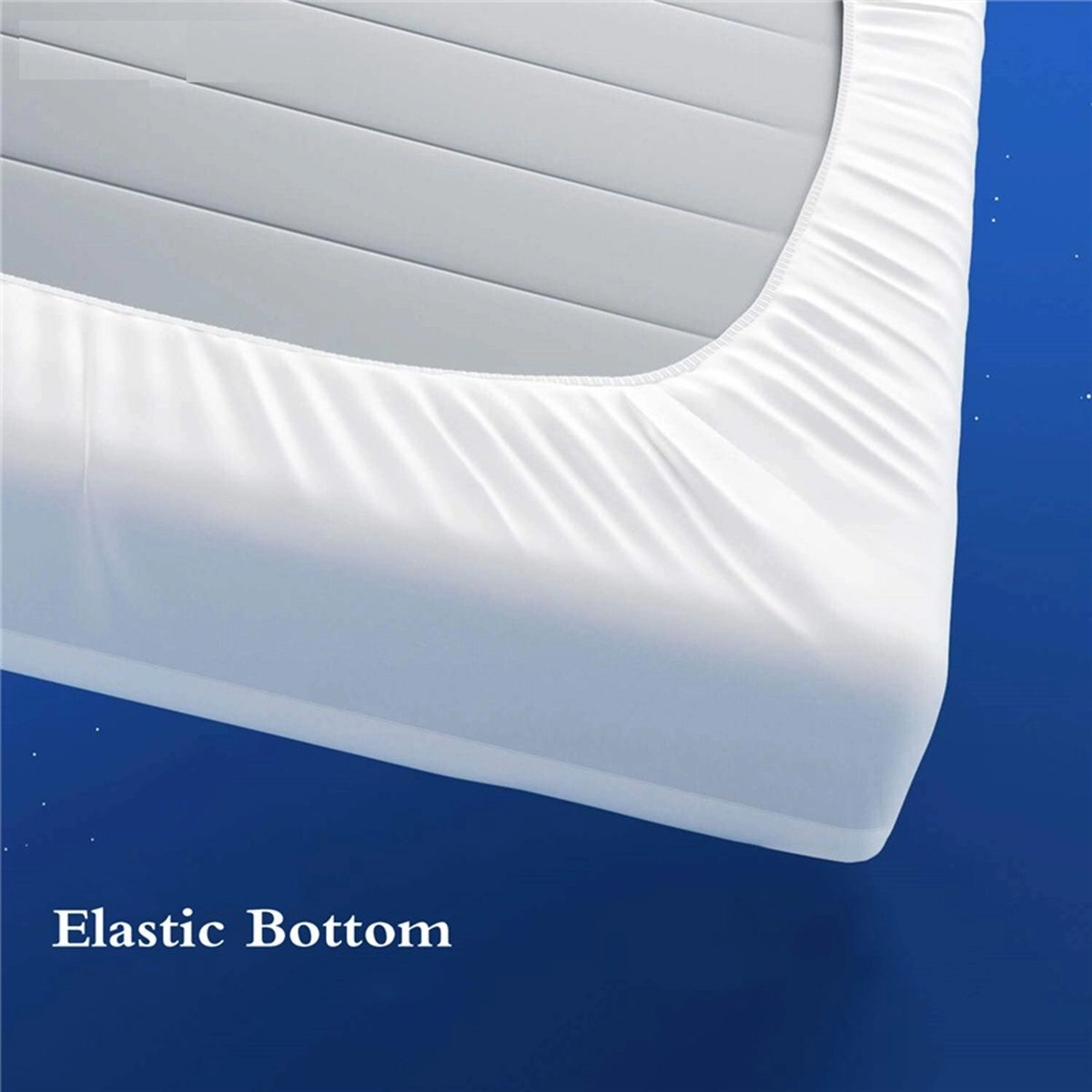 HSH Dream 300 Thread Count Cotton Mattress Topper with Bed Skirt – Hypoallergenic Down Alternative