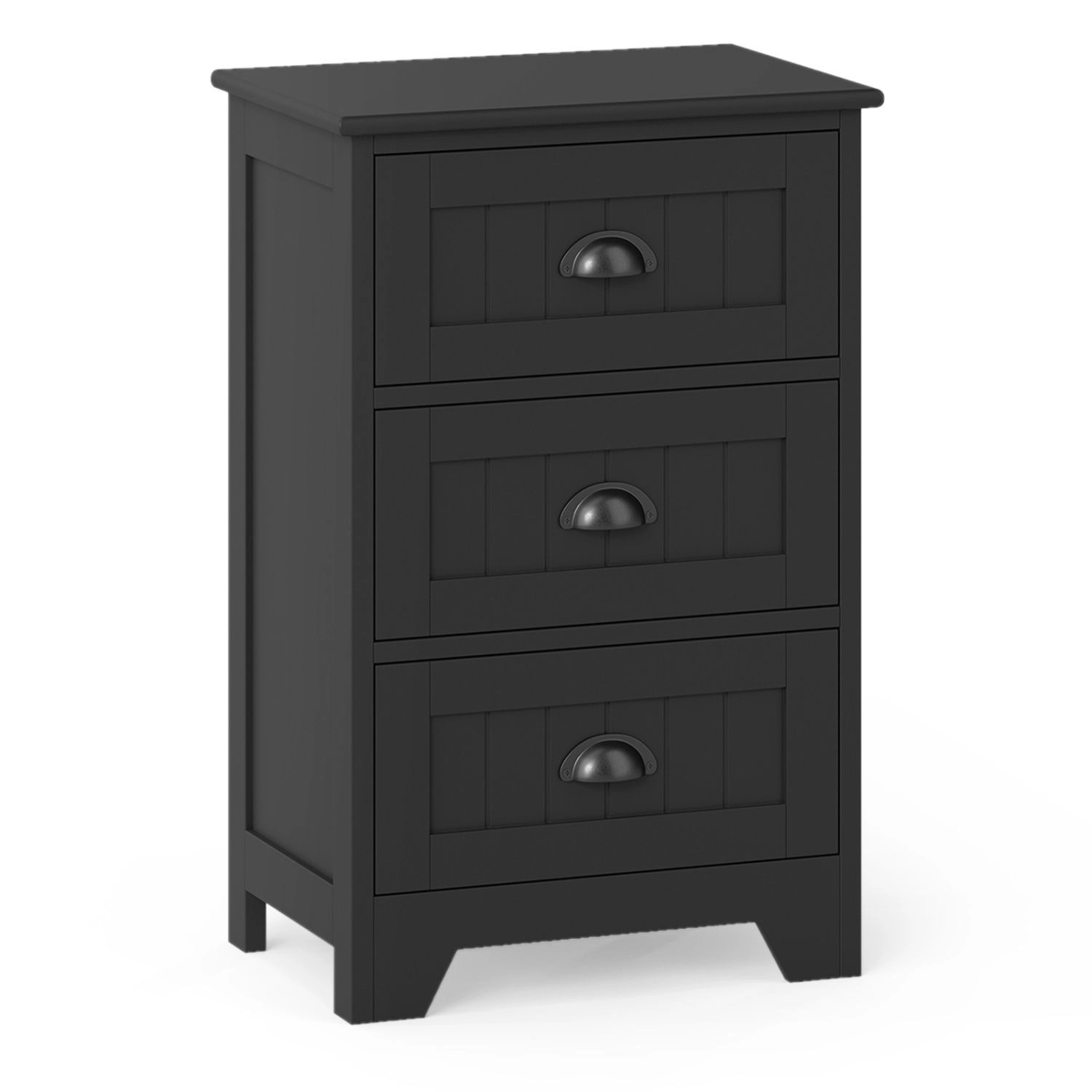 SlickBlue 3 Drawer End Table Nightstand Storage Cabinet