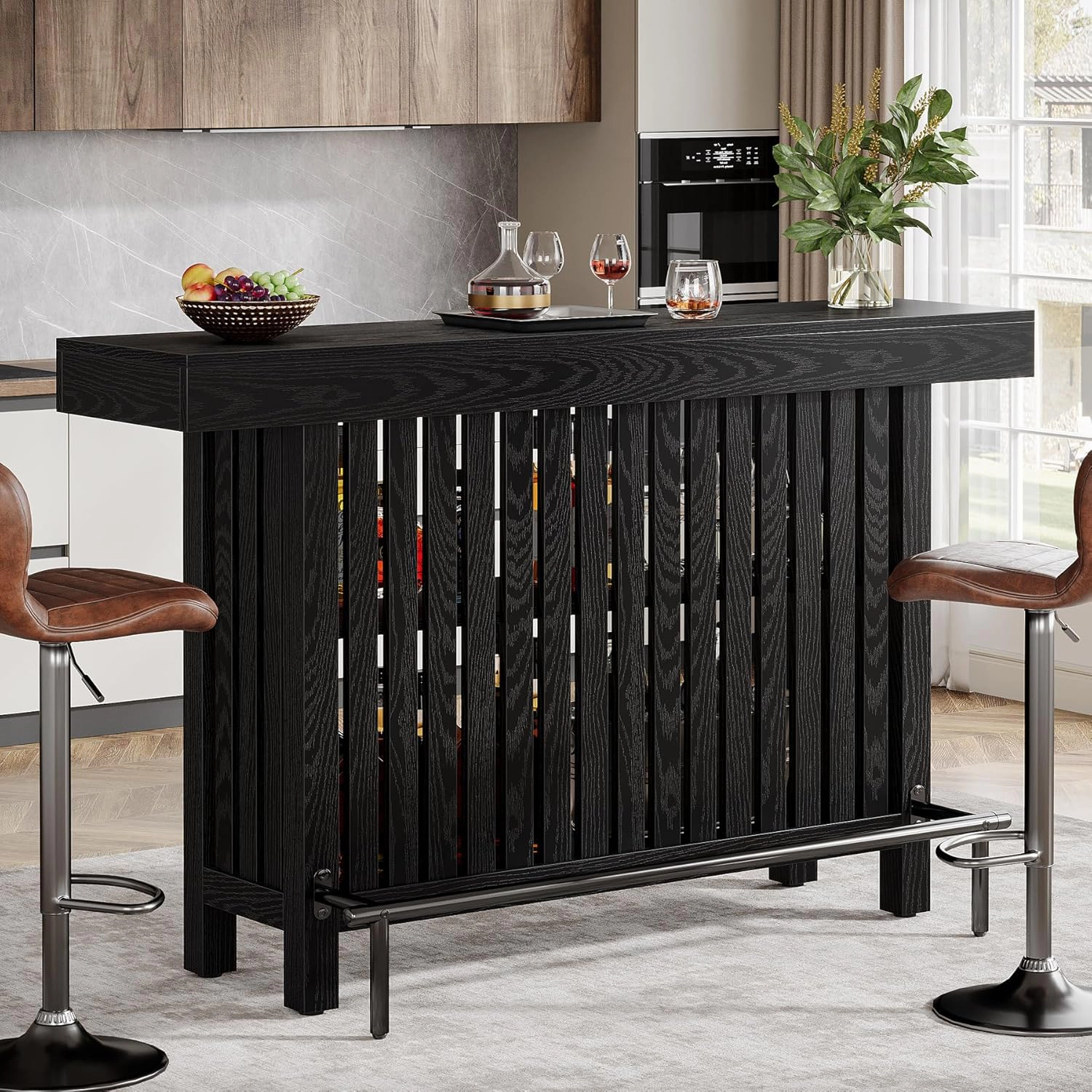 Tribesigns Large Home Bar Unit, 2-Tier Mini Table