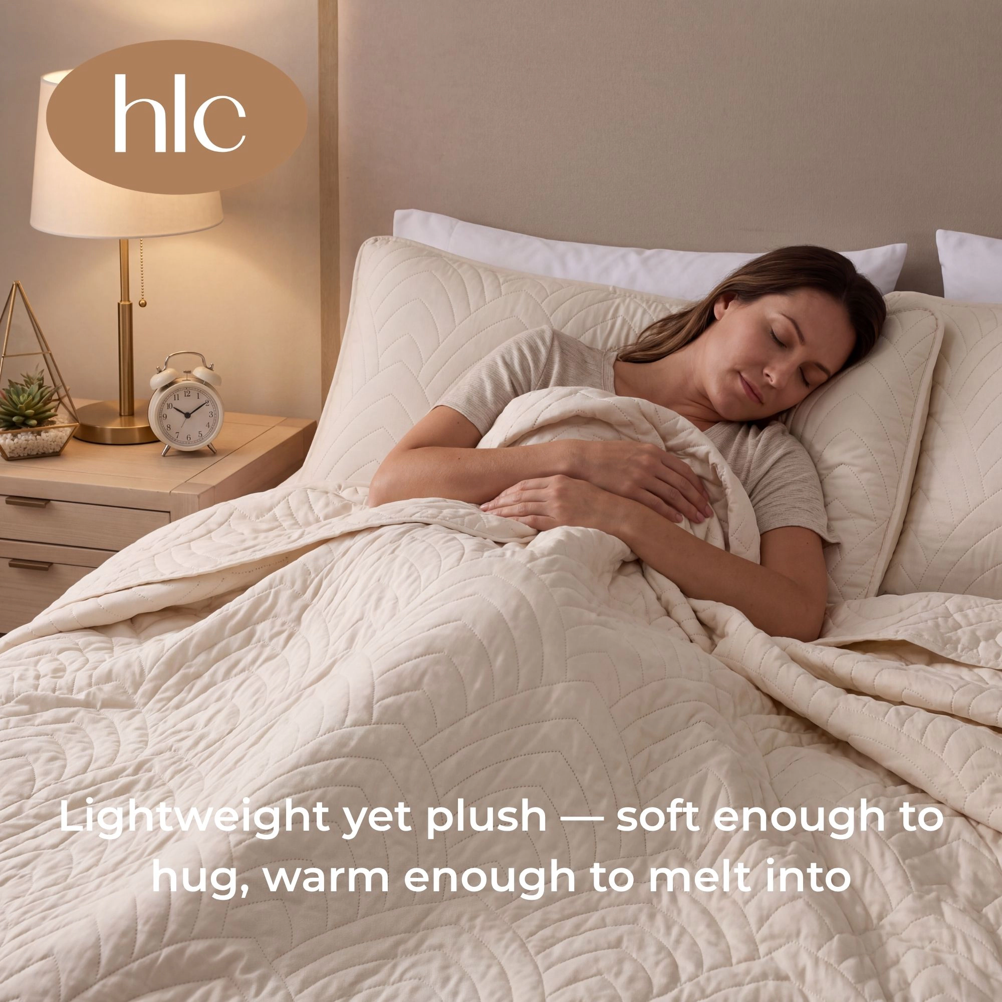 HLC.ME Weston - 3 Piece Lightweight Quilt Set Bedspread Coverlet