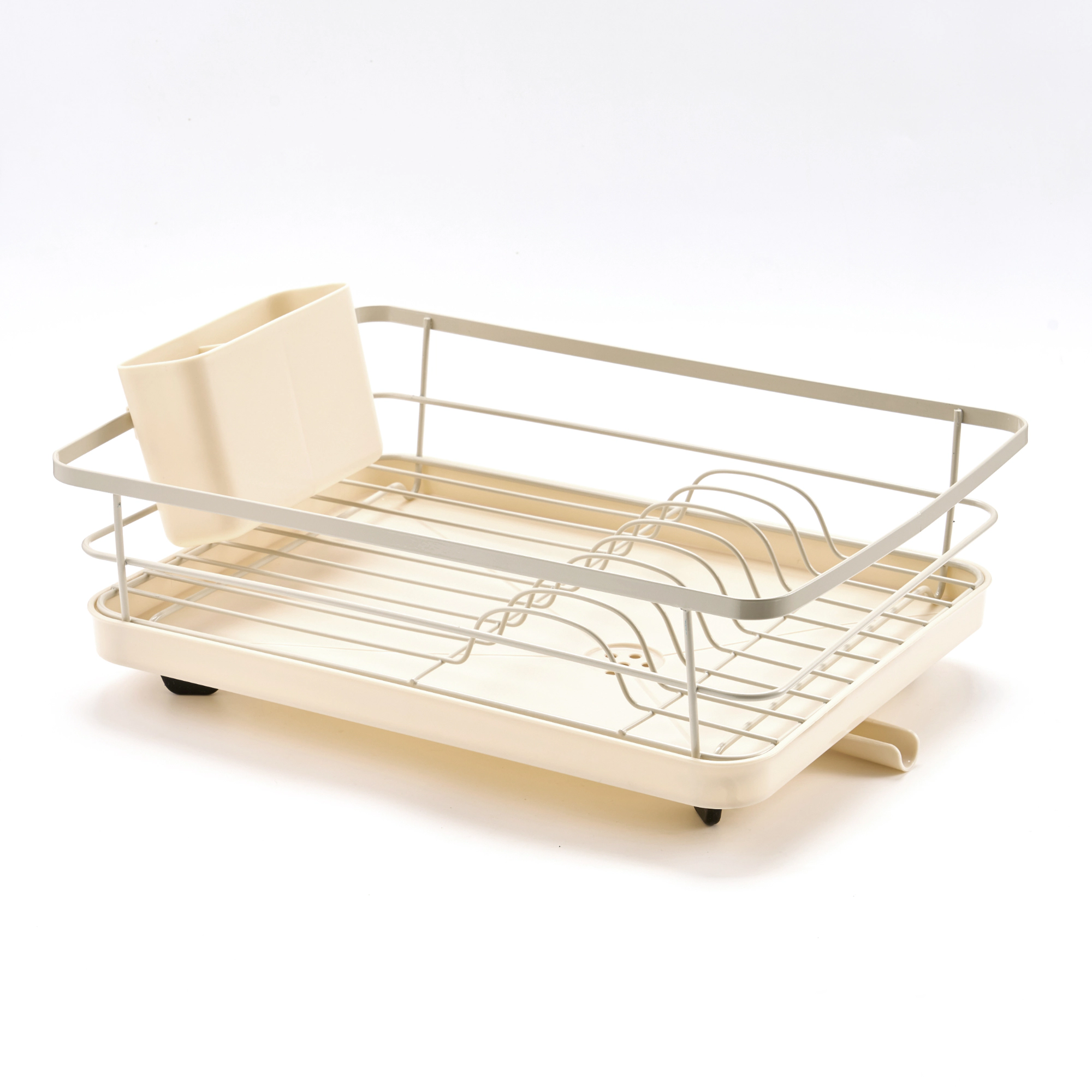 Sweet Home Collection 3-Piece Multi-Functional Dish Drying Rack with Drain Board & Utensil Holder