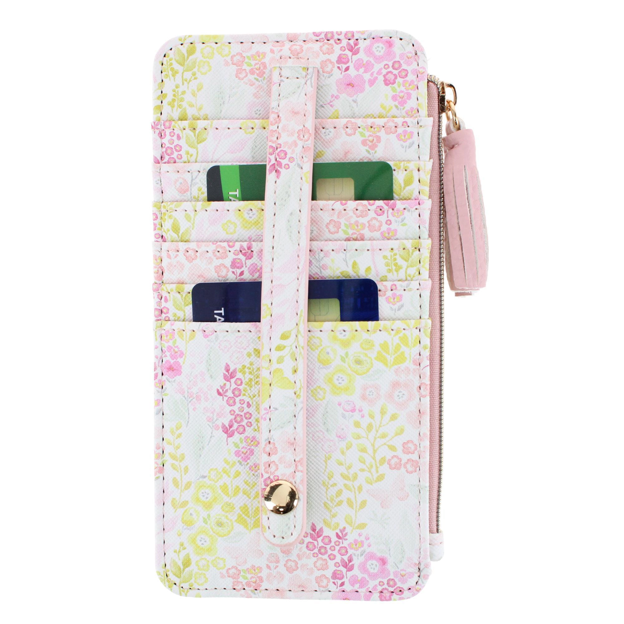 Julia Buxton Women's Vegan Leather Thin Card RFID Organizer Case