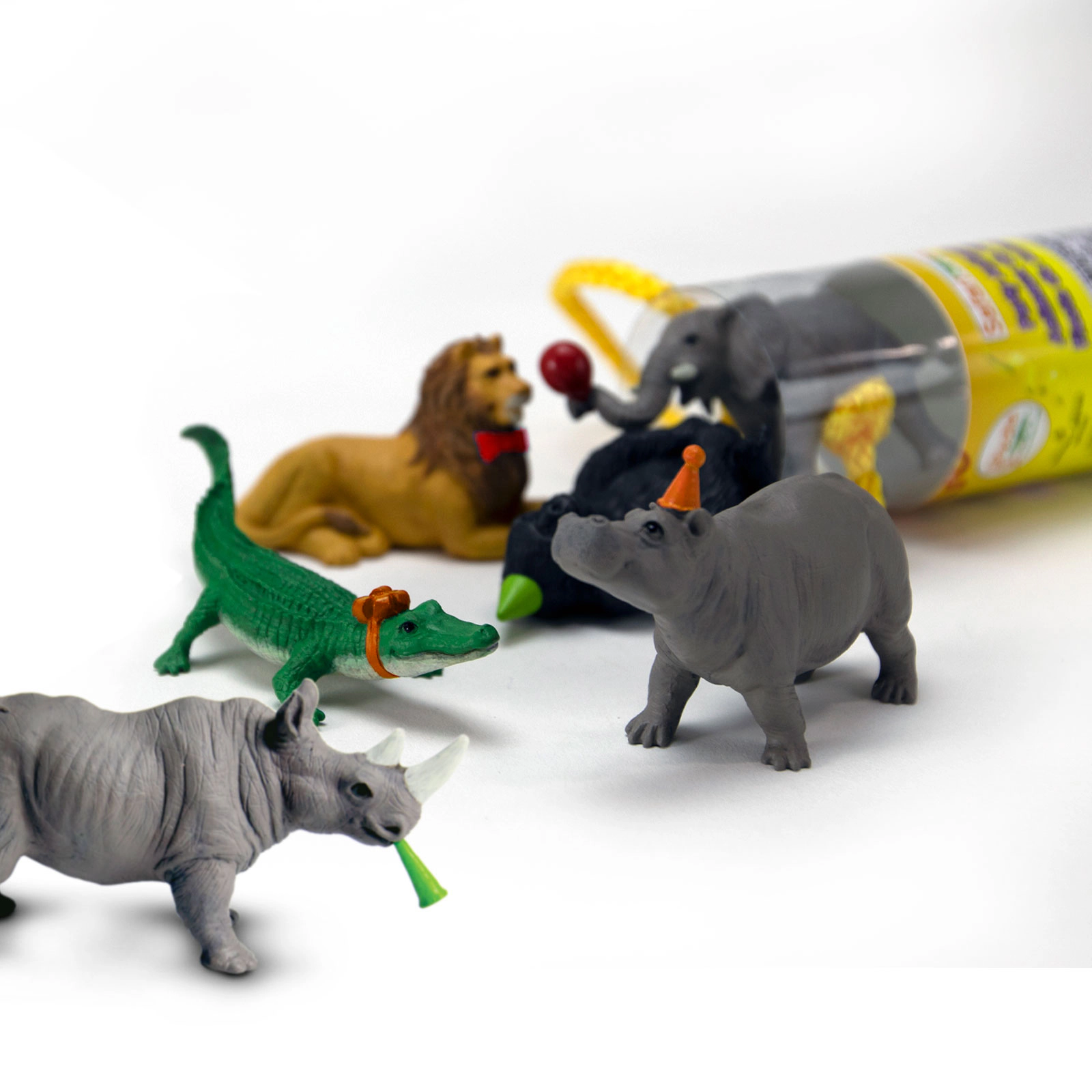 Safari Ltd. - Party Animals TOOB - contains 6 Mini Figurines
