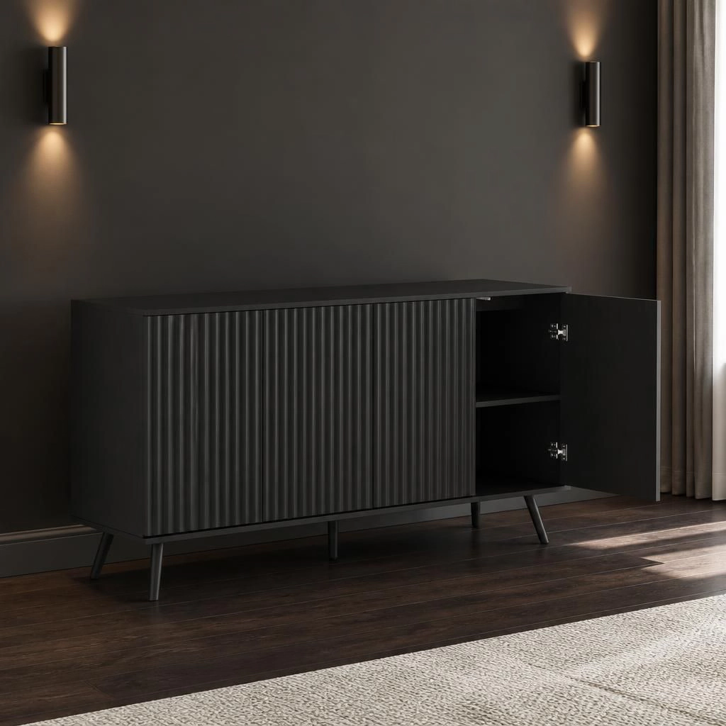 GOODSILO 59" Modern Storage Sideboard Buffet Cabinet