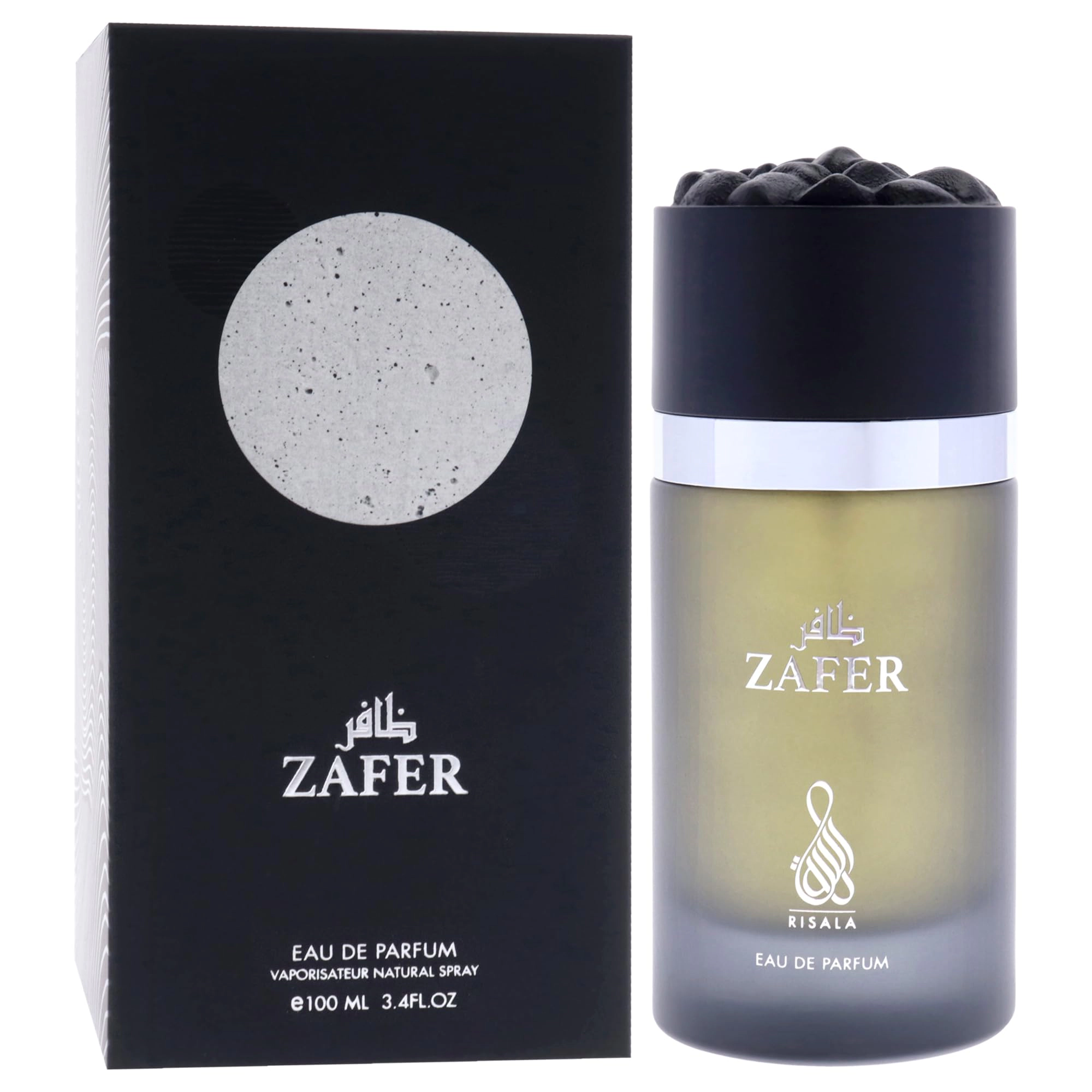 Risala Zafer EDP Unisex - Woody Spicy Fragrance with Grapefruit, 3.4 oz Spray