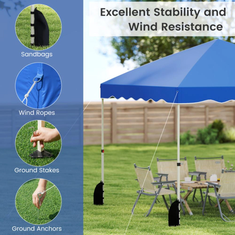 Hivvago Foldable 10 X Feet Pop up Canopy Tent with Wheeled Bag