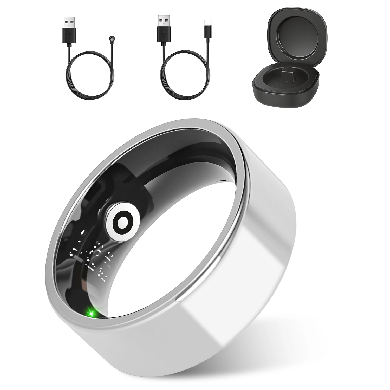 GBruno Titanium Steel Smart Ring Health Tracker