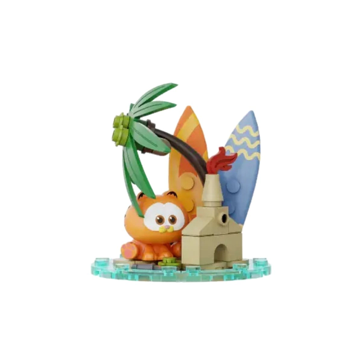 Pantasy The Garfield Movie Chill Island #86801 Building Block Set – 99-Piece Crystal Ball Series