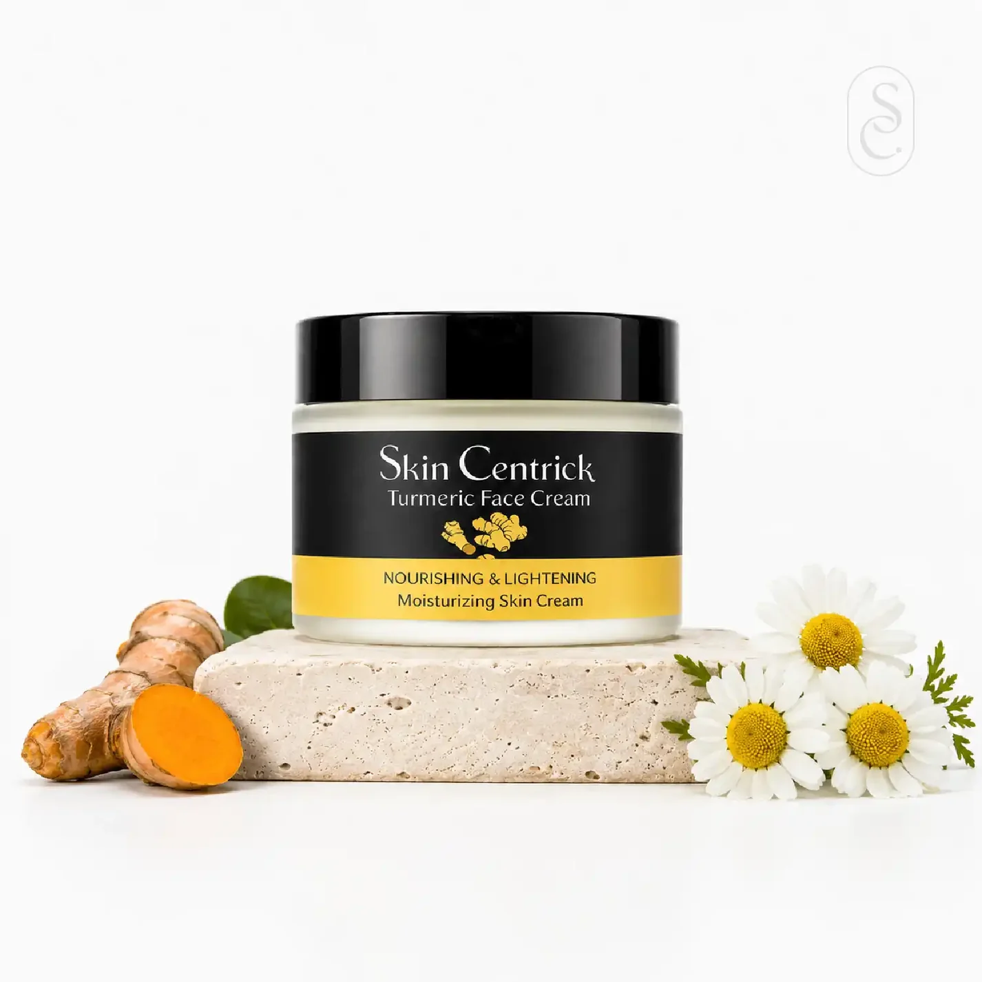 Skin Centrick Turmeric Face Cream, Daily Hydration with Turmeric and Vitamin C for Dry Skin, 50 g