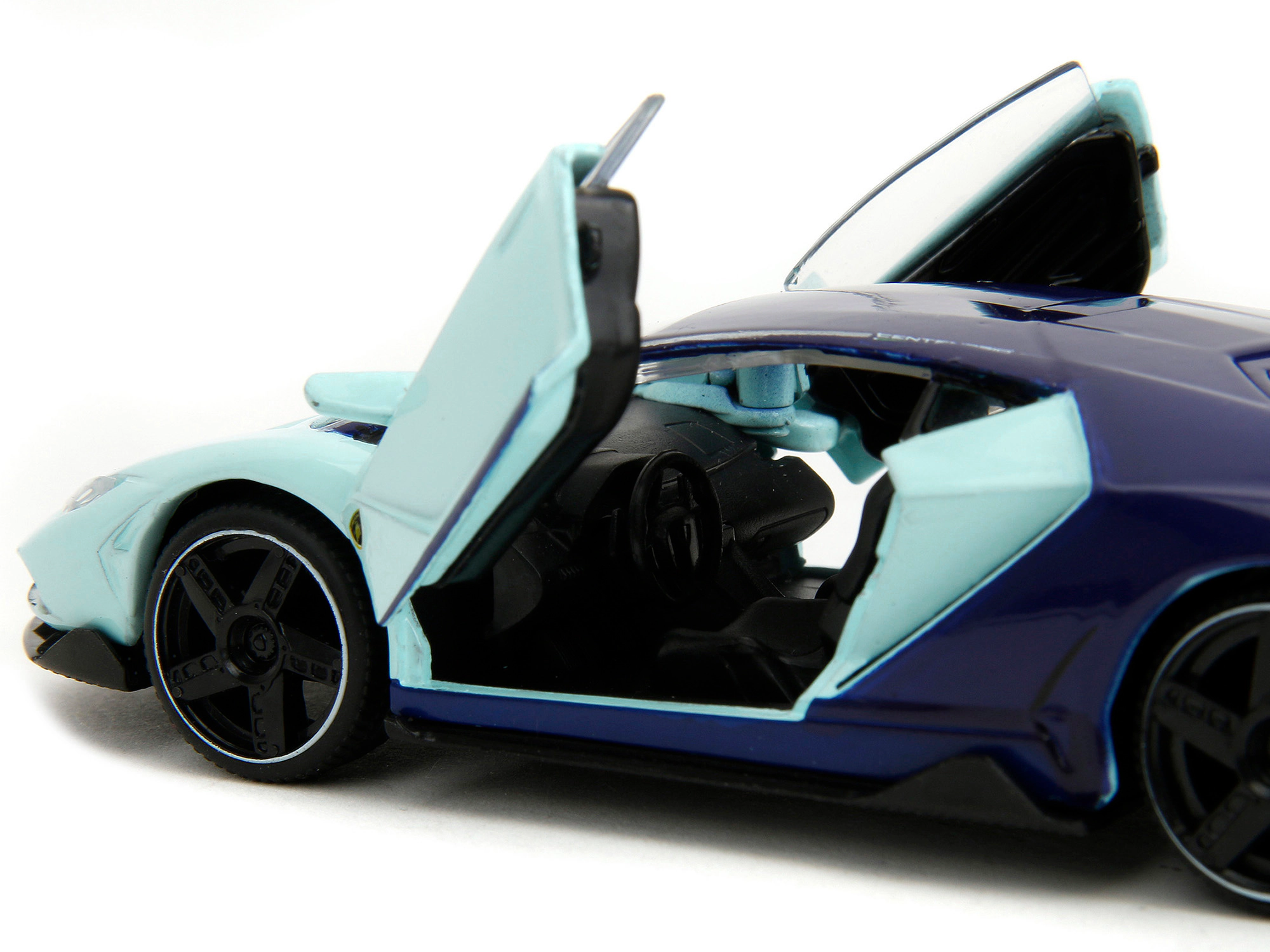 Jada Collectible Lamborghini Centenario Light Blue And Purple "Pink Slips" Series 1/32 Diecast Model Car