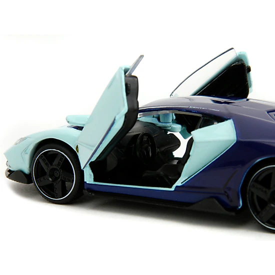 Jada Collectible Lamborghini Centenario Light Blue And Purple "Pink Slips" Series 1/32 Diecast Model Car