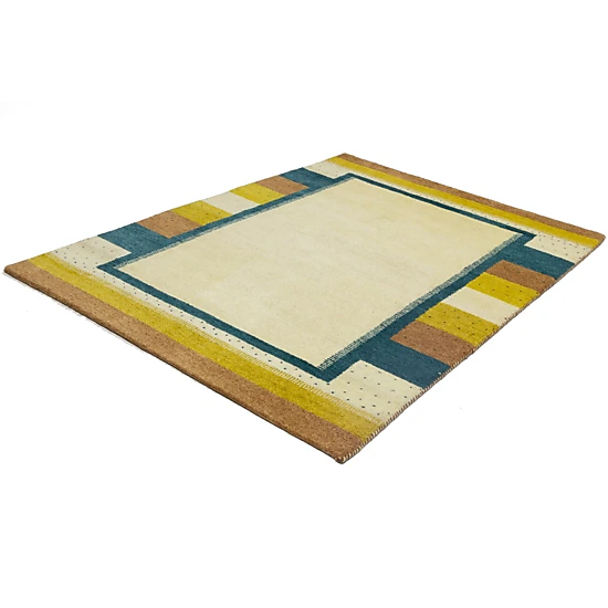 Magic Rugs Cream Border Tribal 6X8 Indo-Gabbeh Oriental Rug