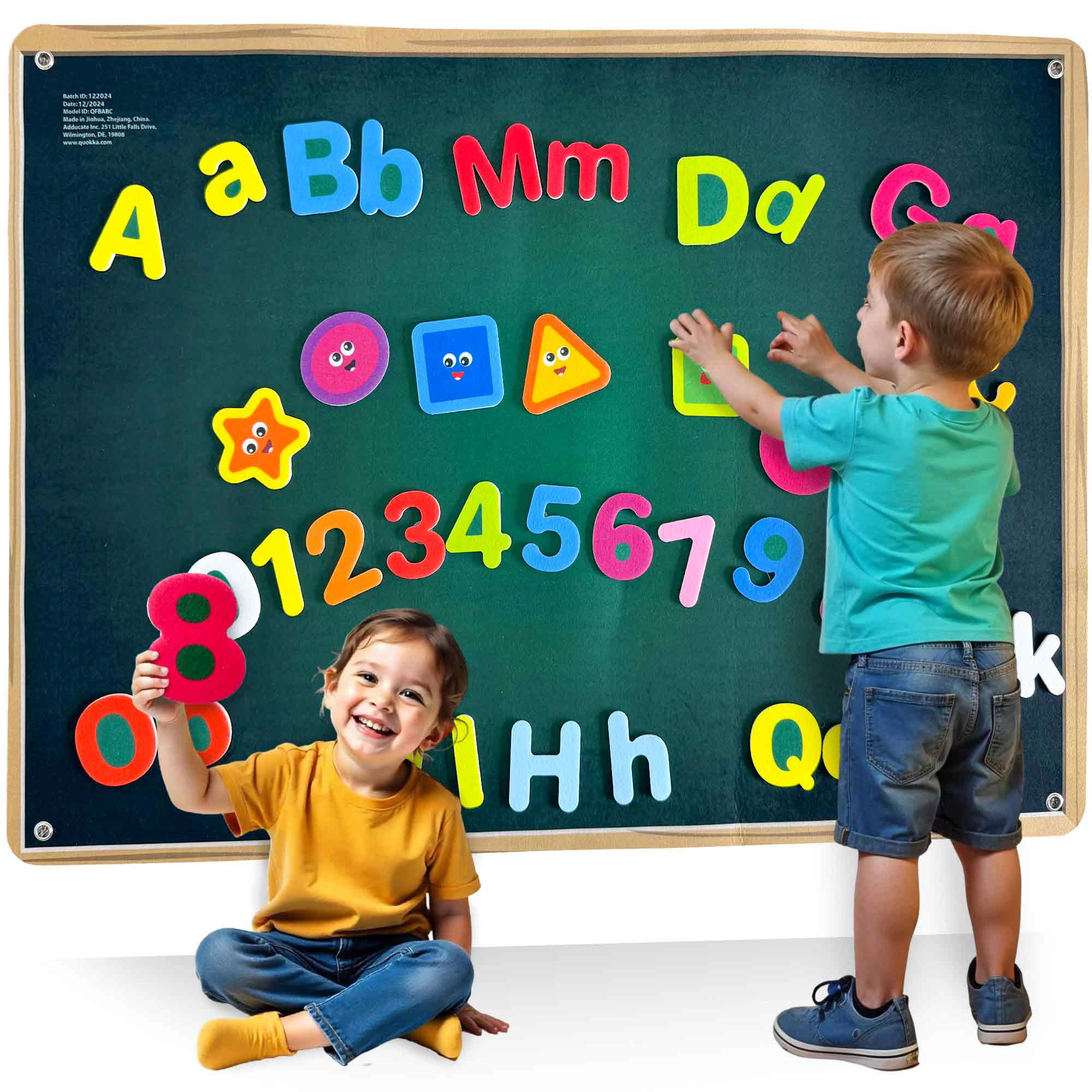 QUOKKA ABC Felt Board Learning Set, Interactive Alphabet & Preschool Activities, Ages 3+