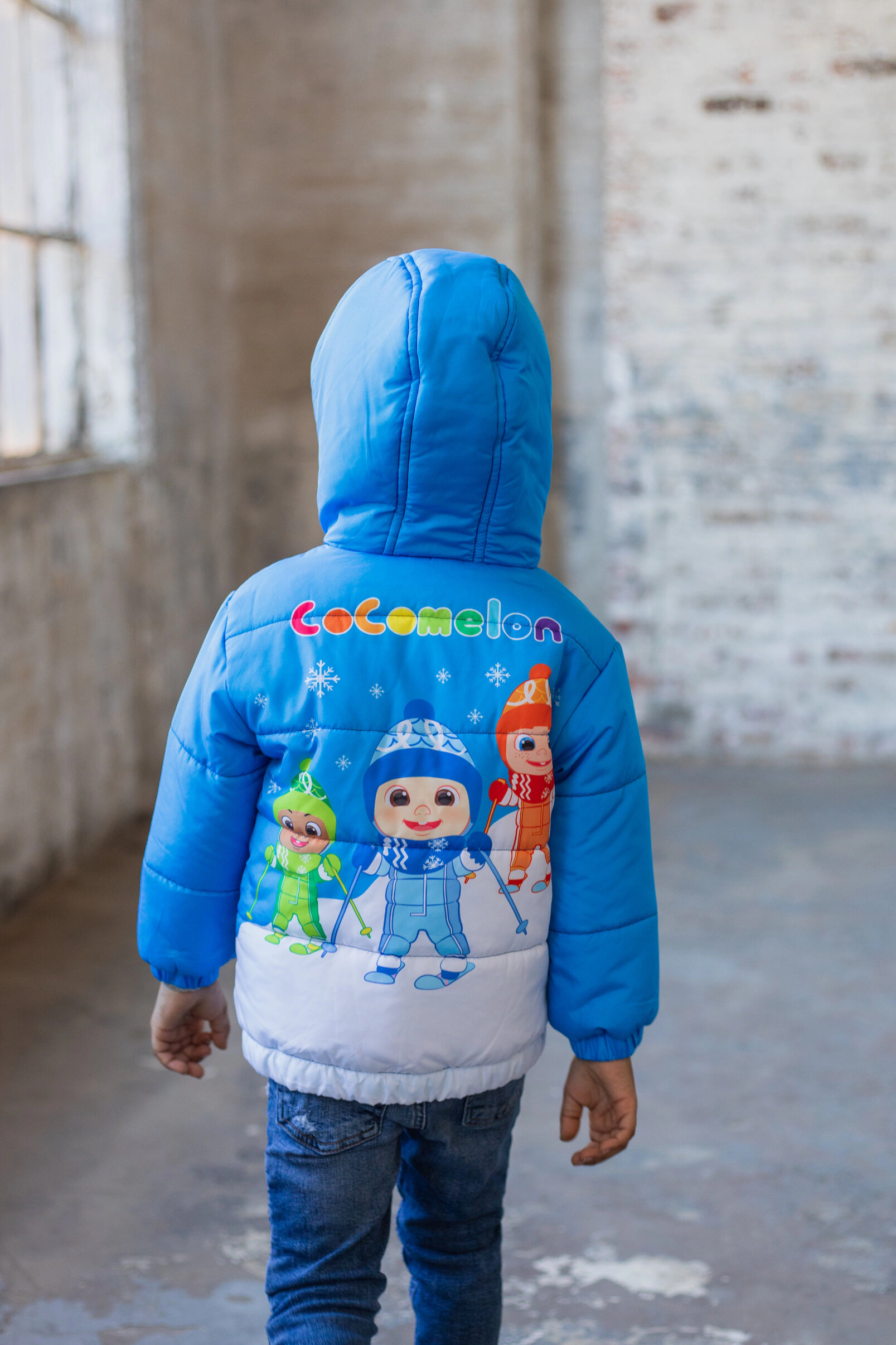 Cocomelon Boys' Hooded Puffer Jacket