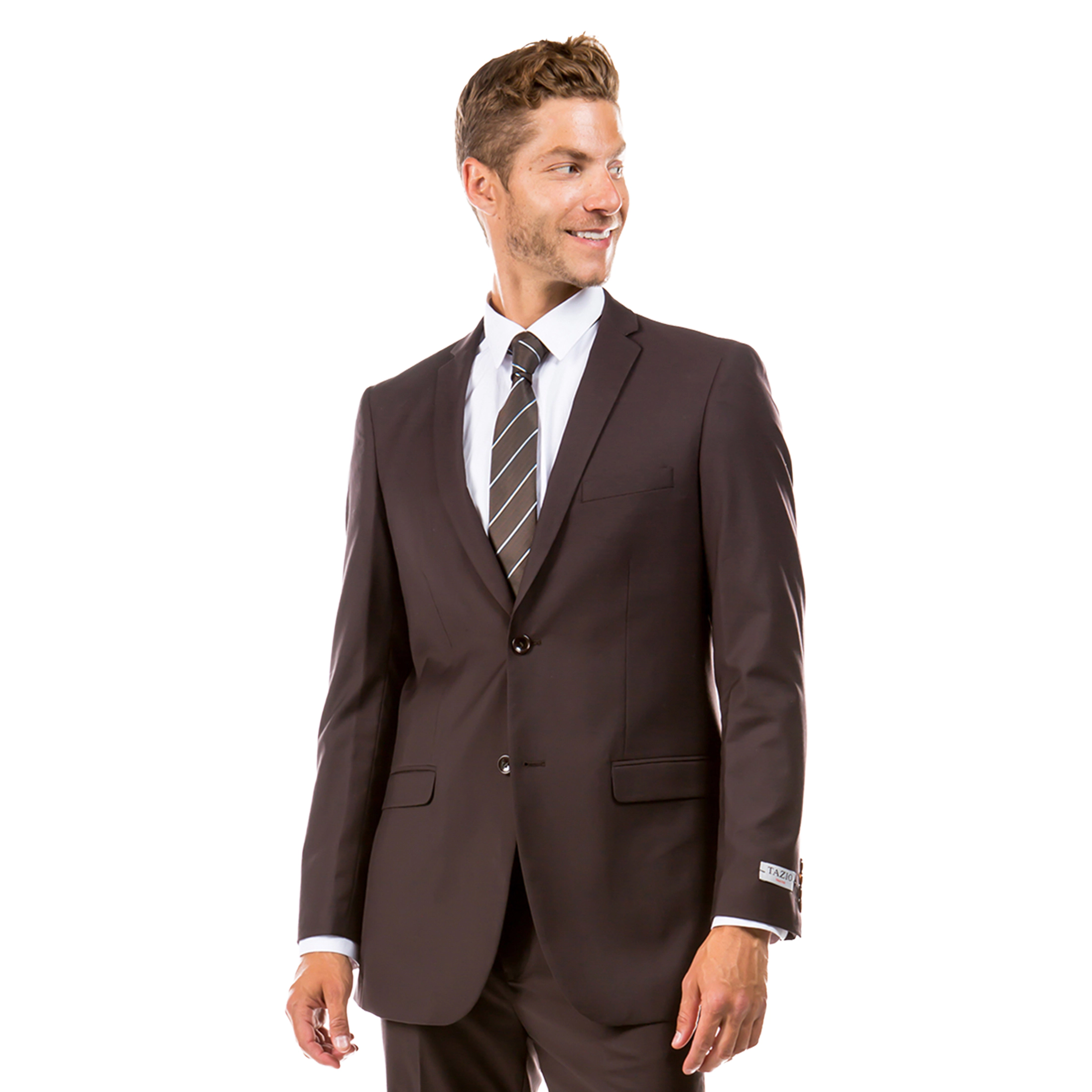 Tazzio Men’s Slim Fit 2-Piece Suit Set