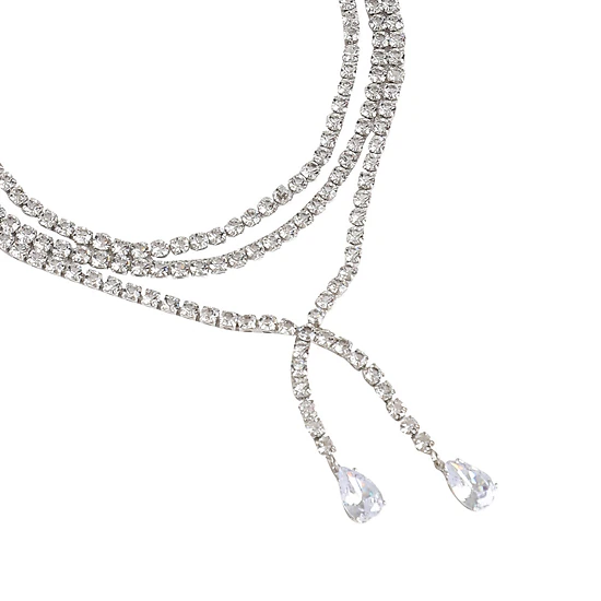 SOHI Women's Bling Multi-Layer Necklace